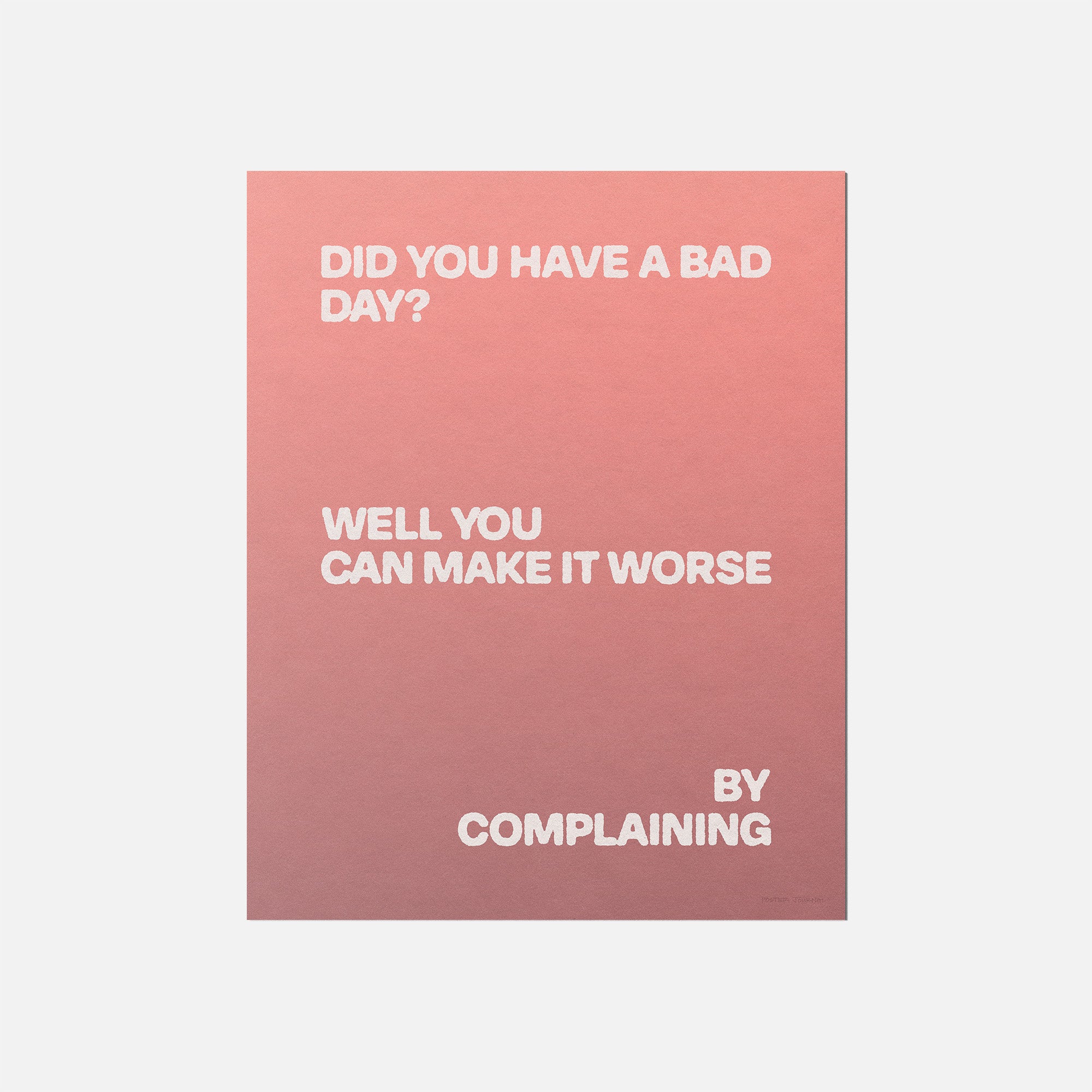 COMPLAINING PRINT