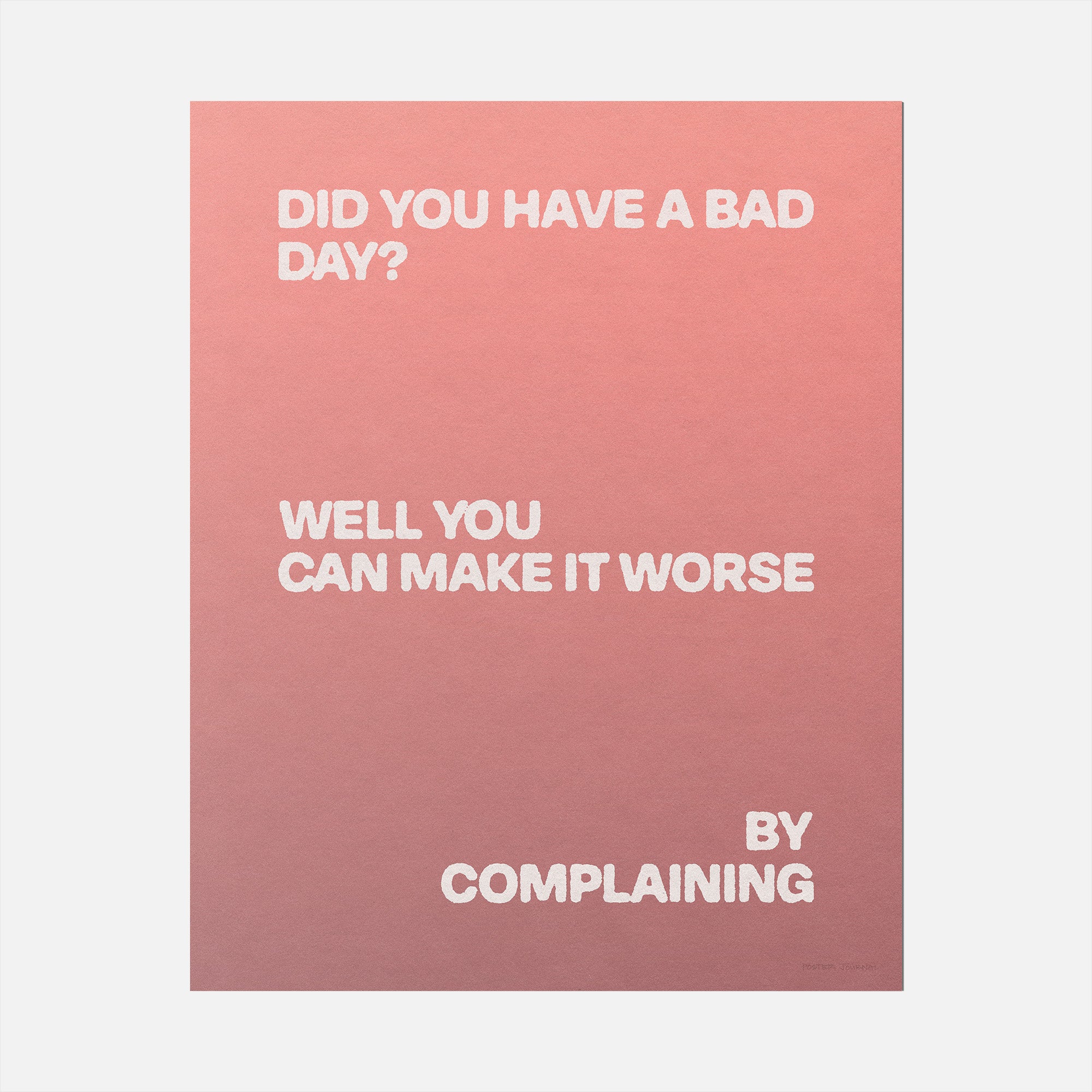 COMPLAINING PRINT