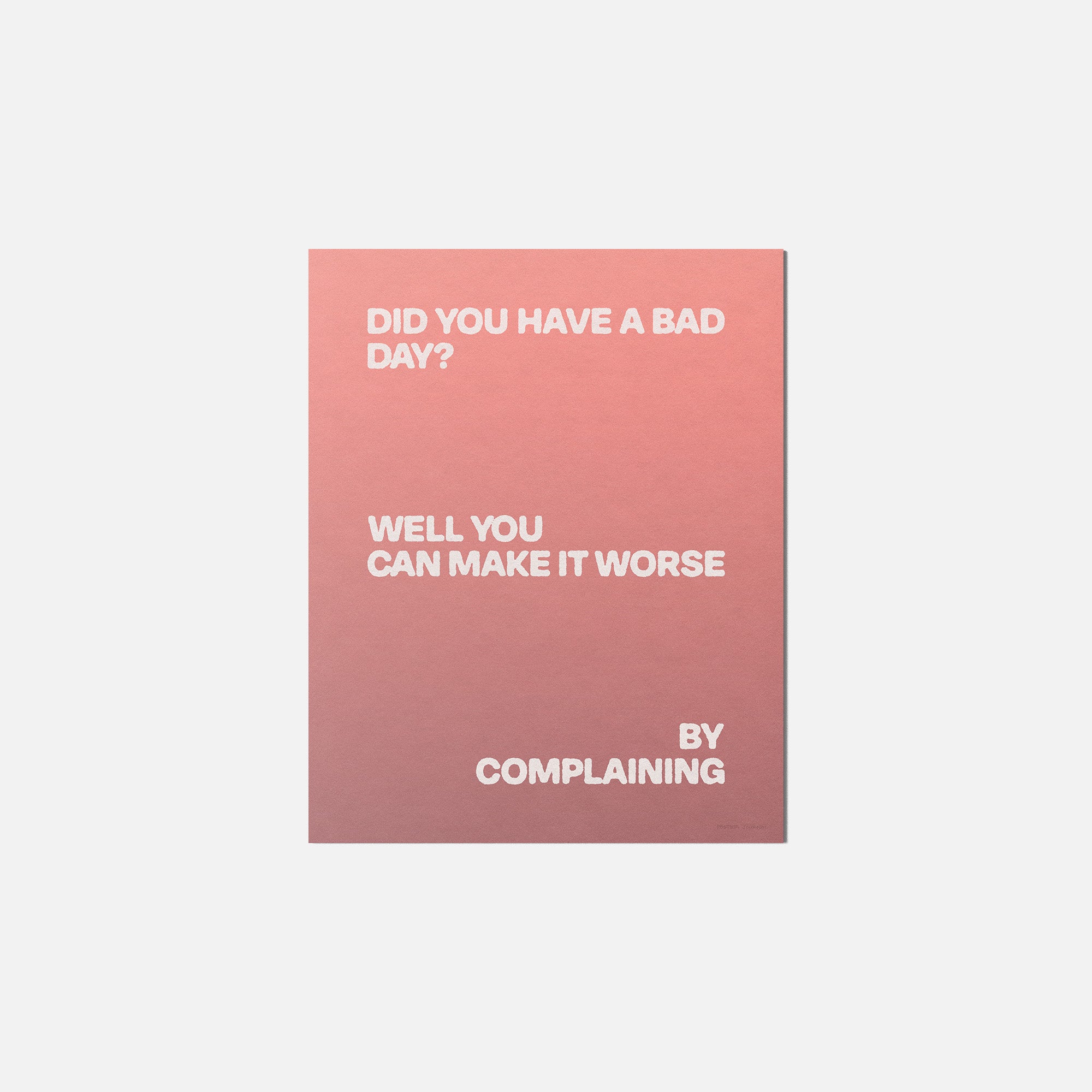 COMPLAINING PRINT