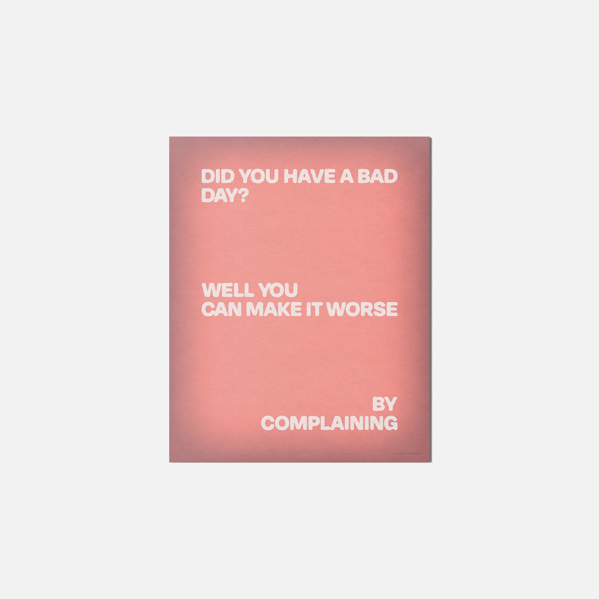COMPLAINING PRINT