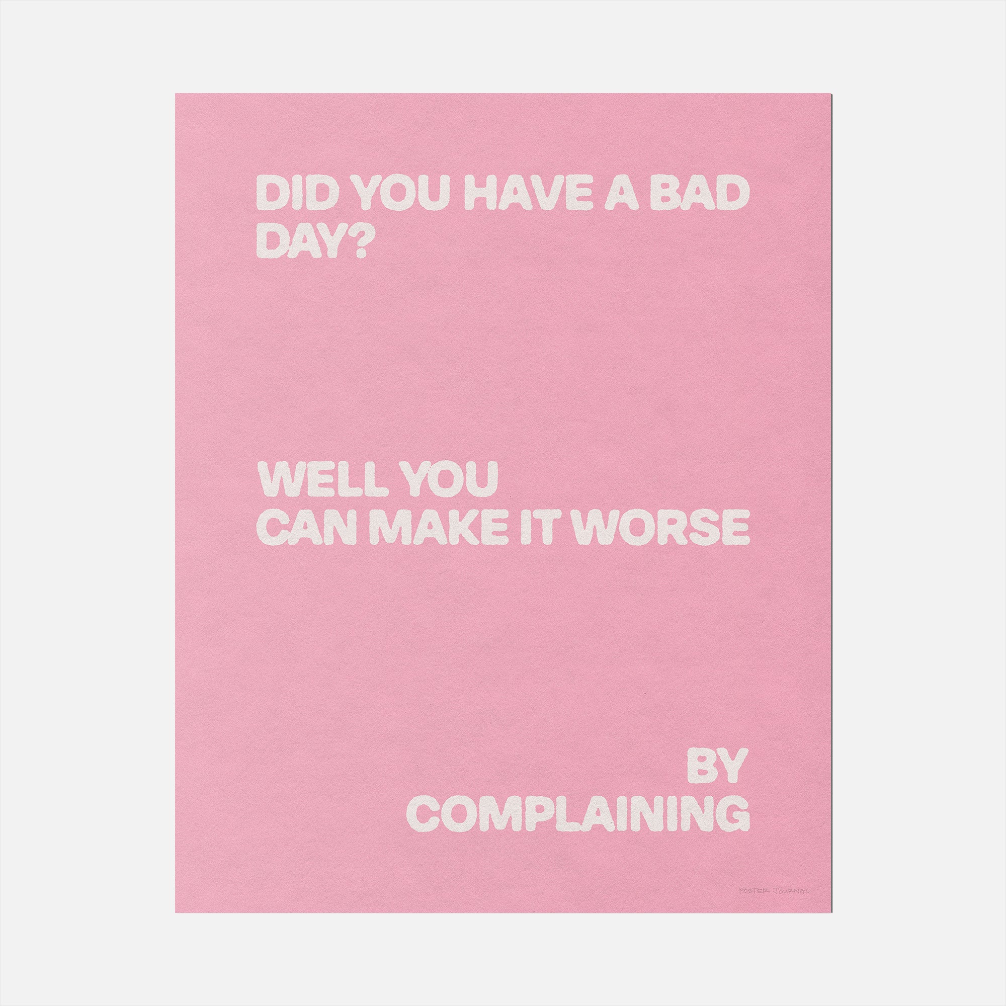COMPLAINING PRINT