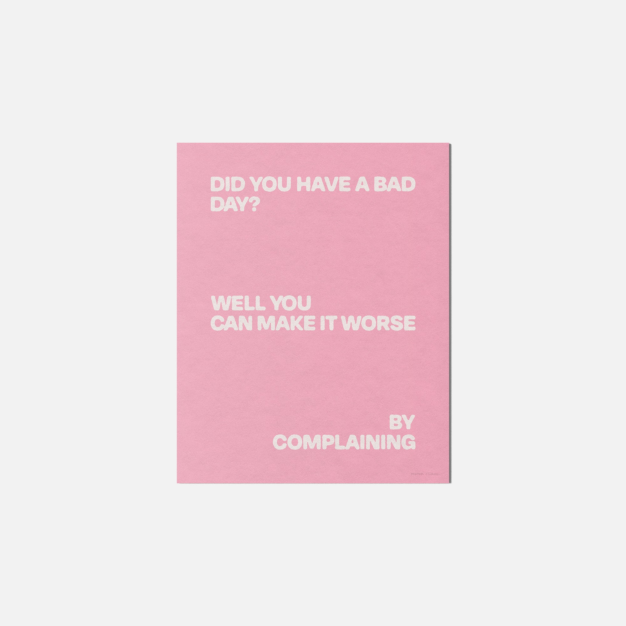 COMPLAINING PRINT