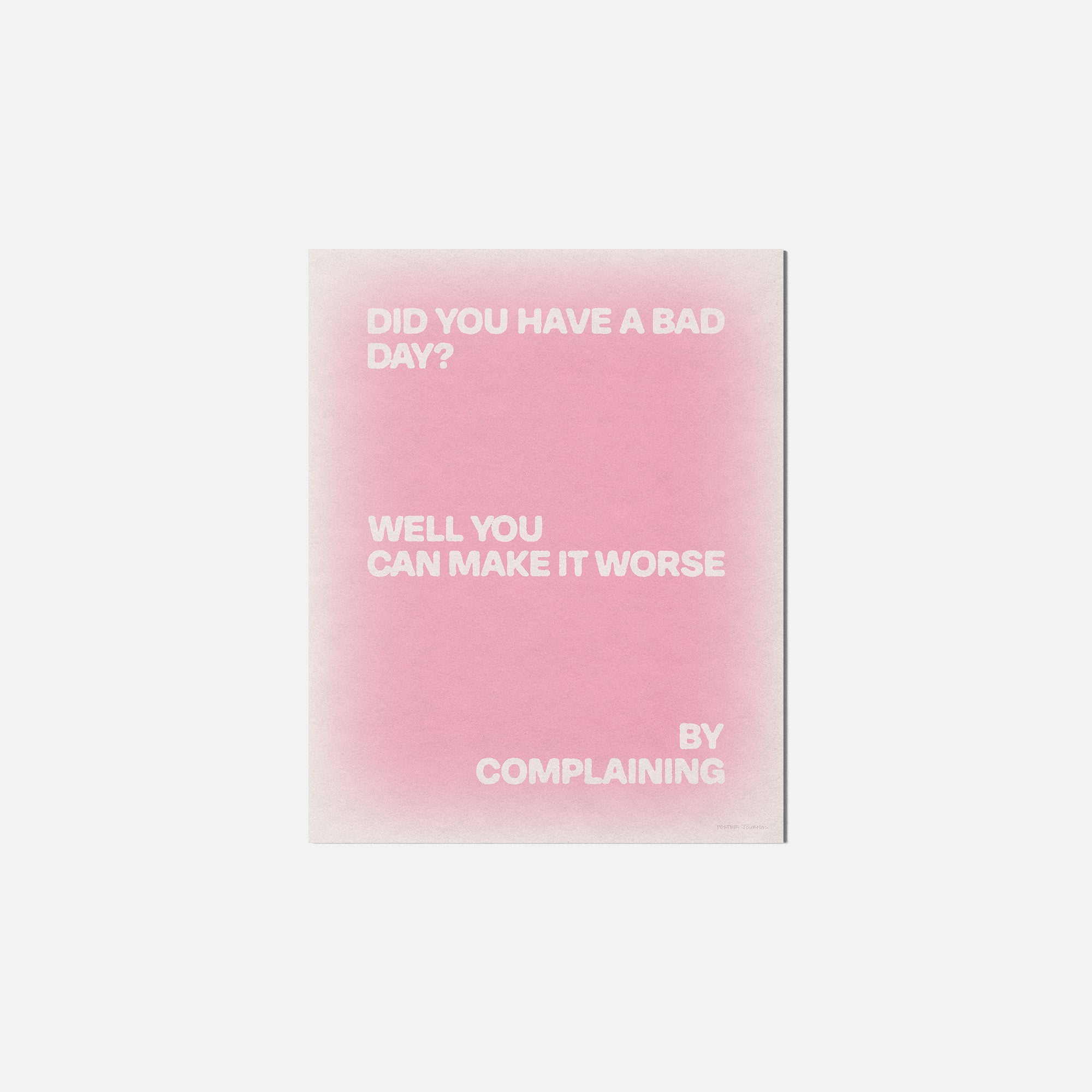 COMPLAINING PRINT