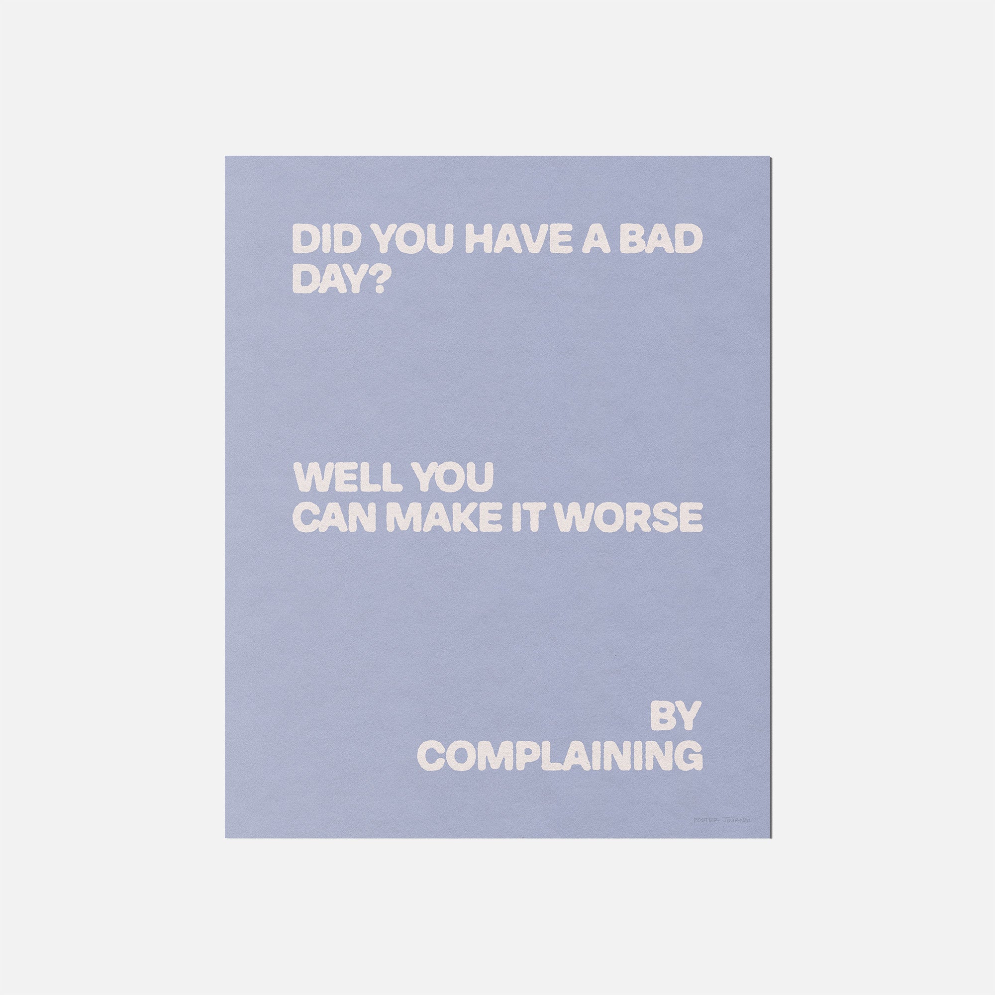 COMPLAINING PRINT