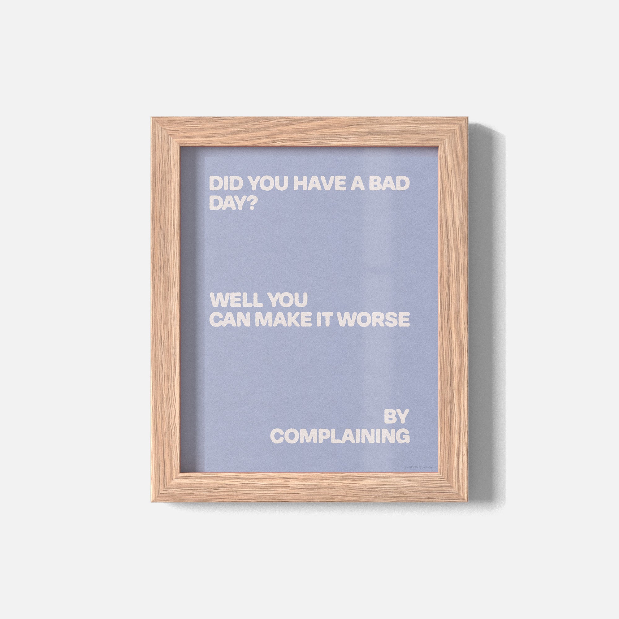 COMPLAINING PRINT