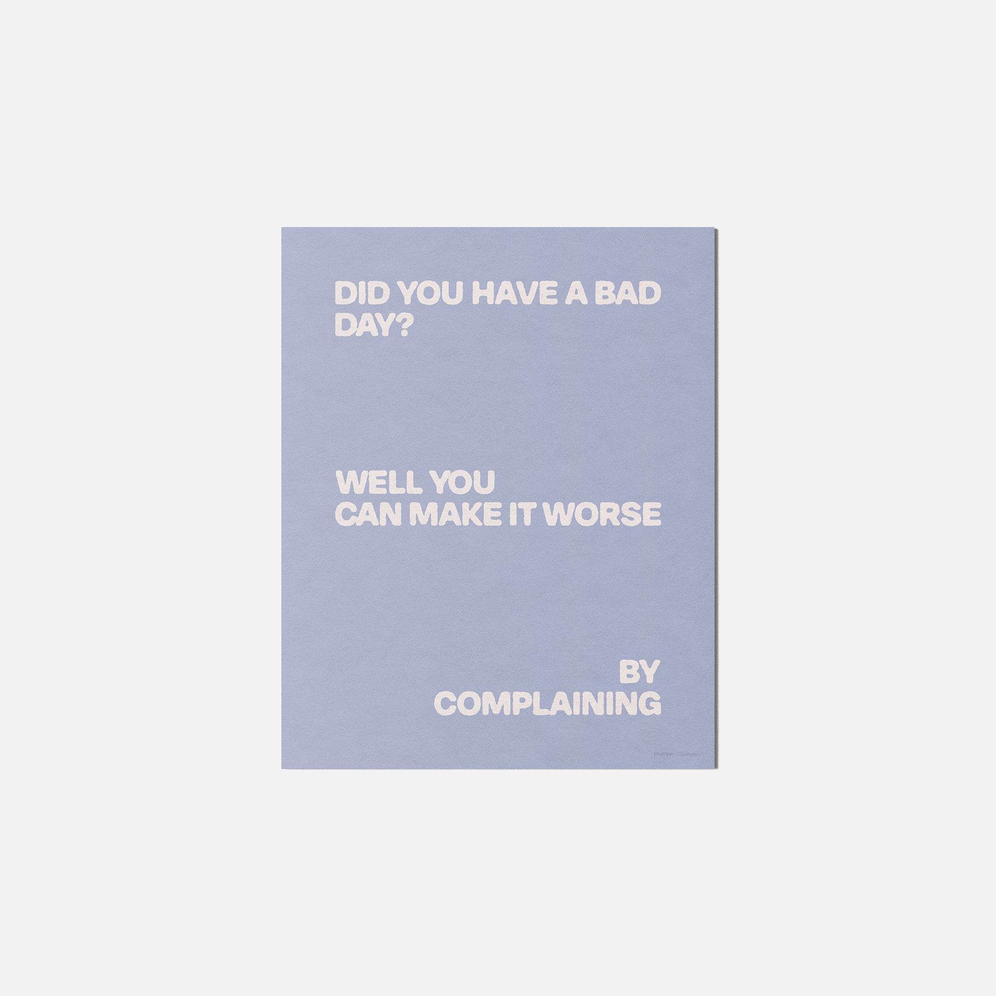 COMPLAINING PRINT