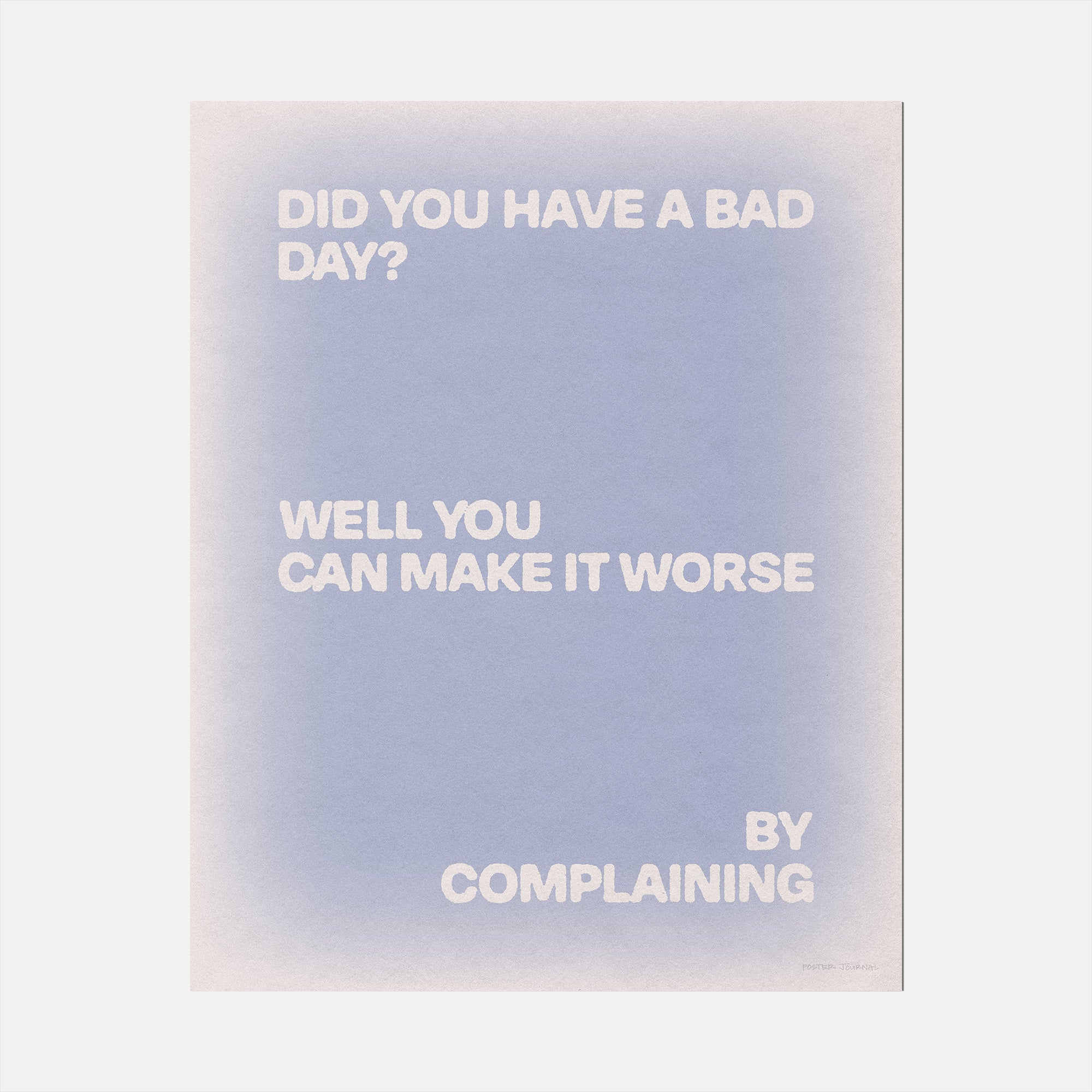 COMPLAINING PRINT