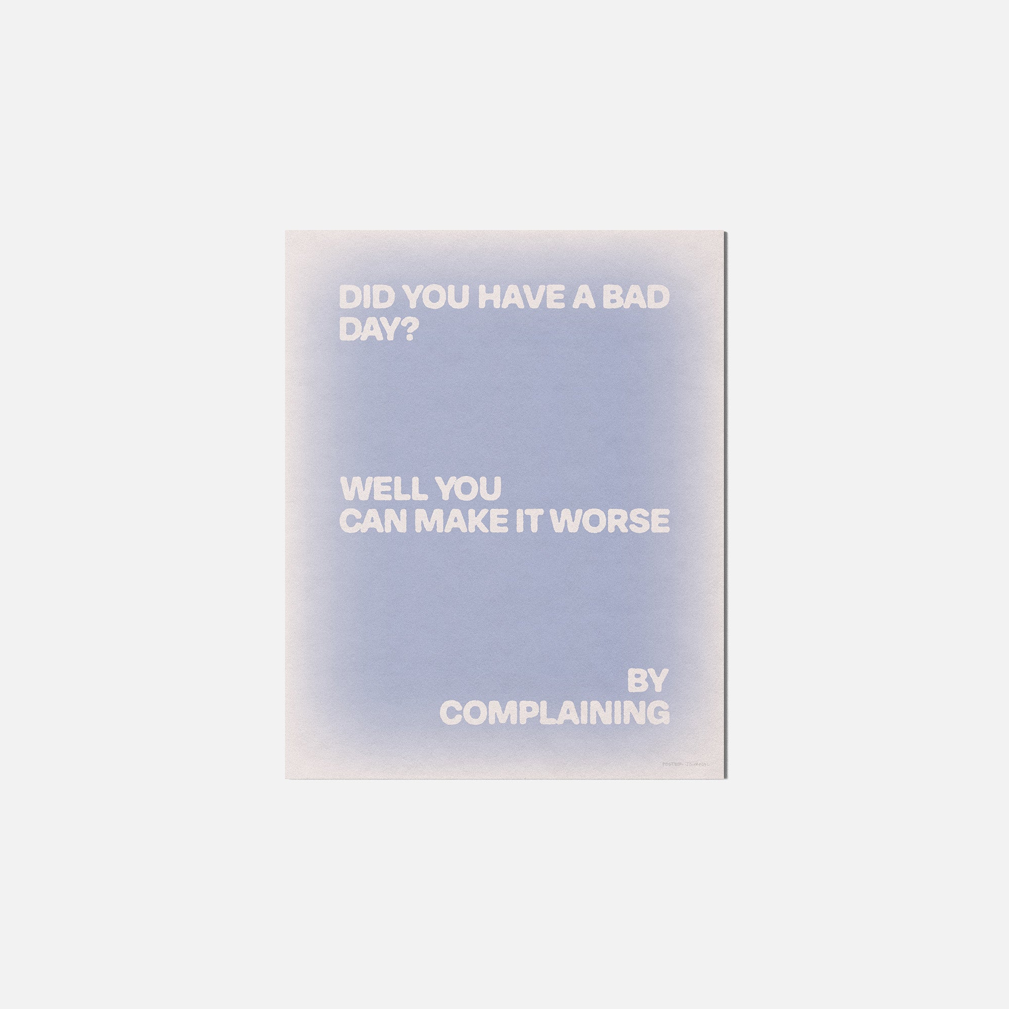 COMPLAINING PRINT
