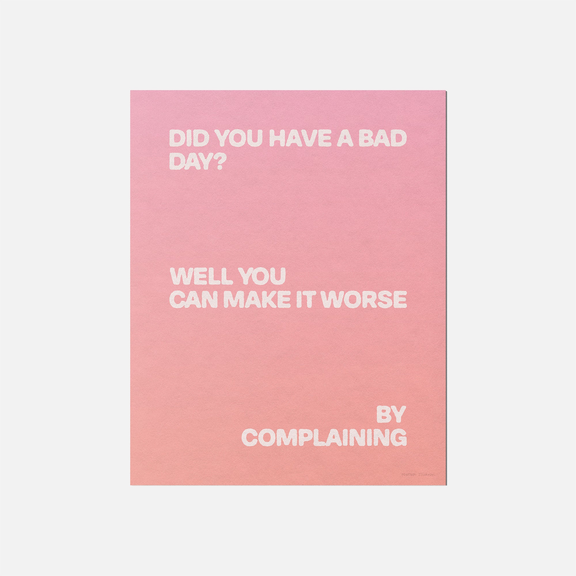 COMPLAINING PRINT