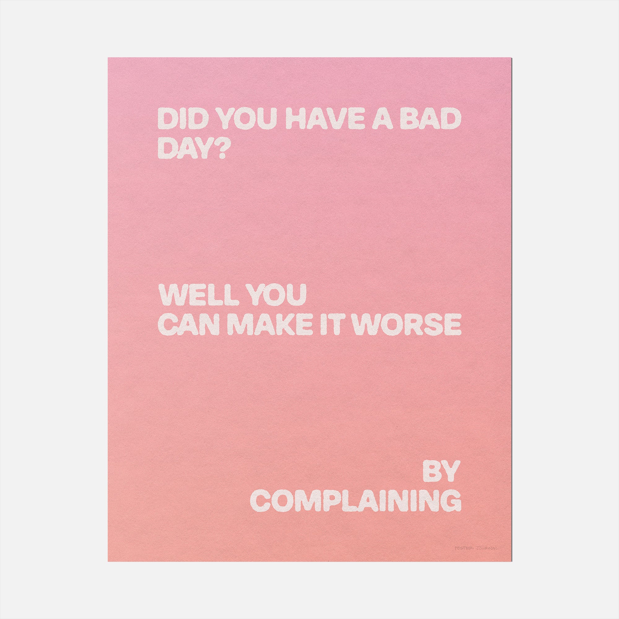 COMPLAINING PRINT