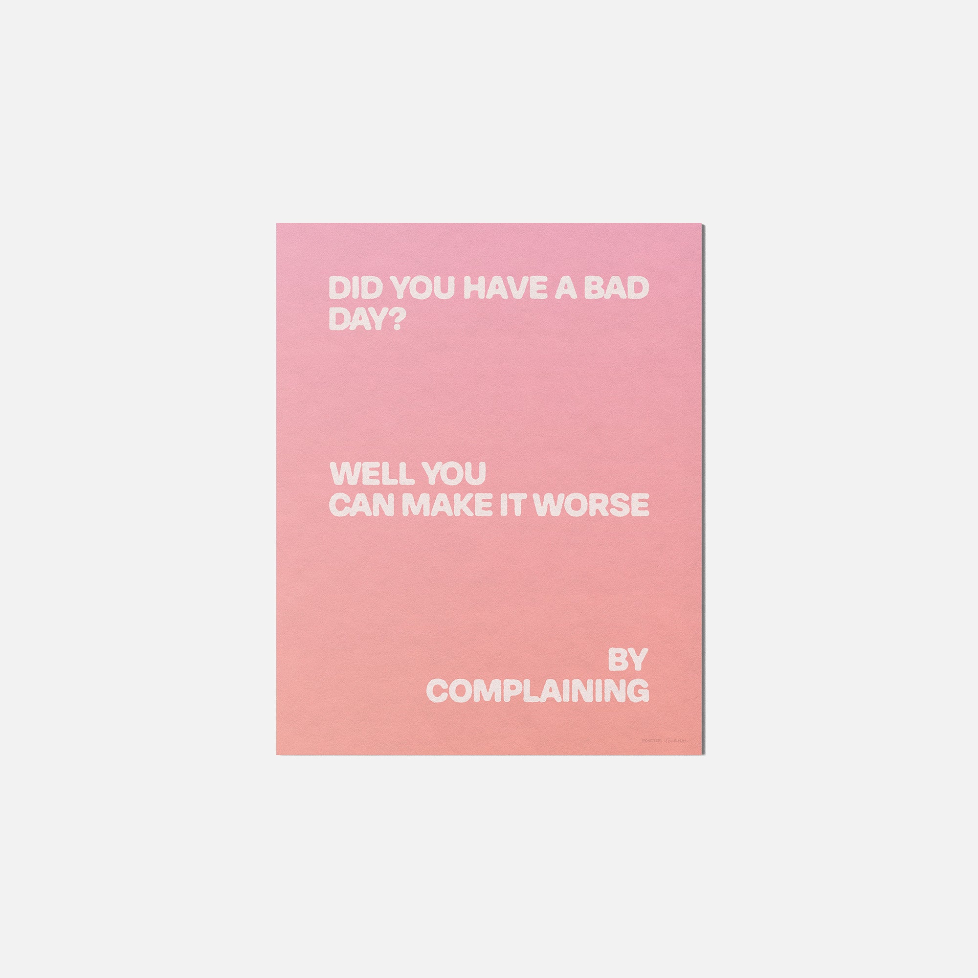COMPLAINING PRINT