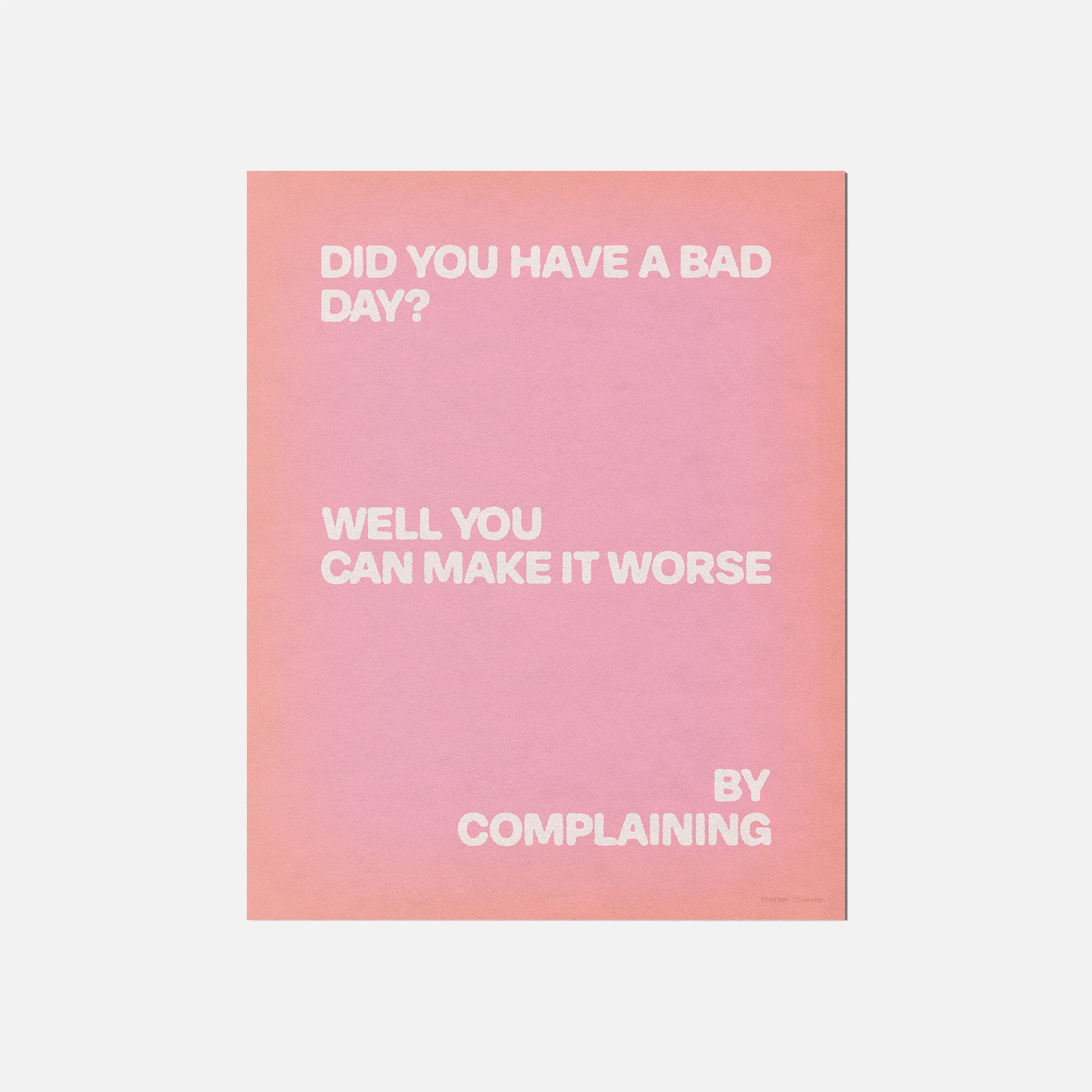 COMPLAINING PRINT