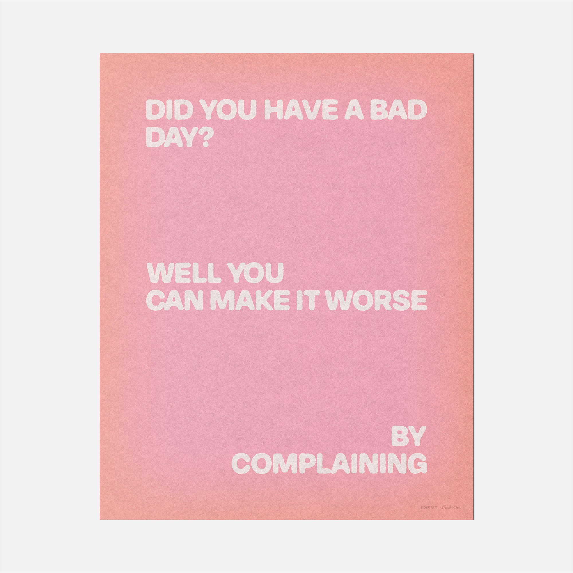 COMPLAINING PRINT