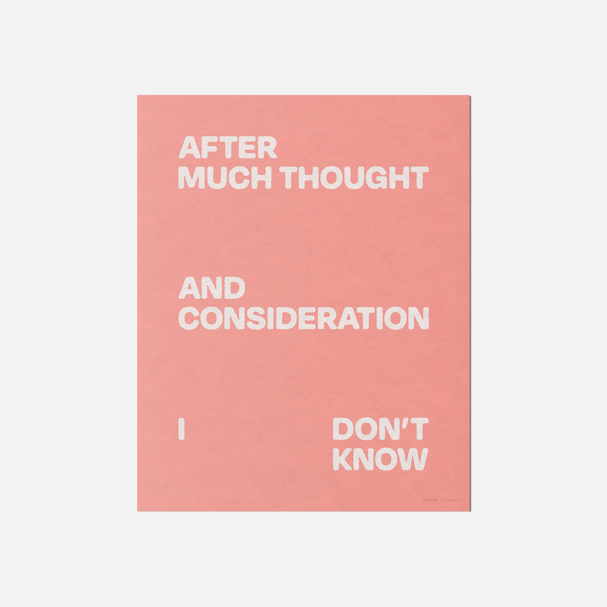 CONSIDERATION PRINT