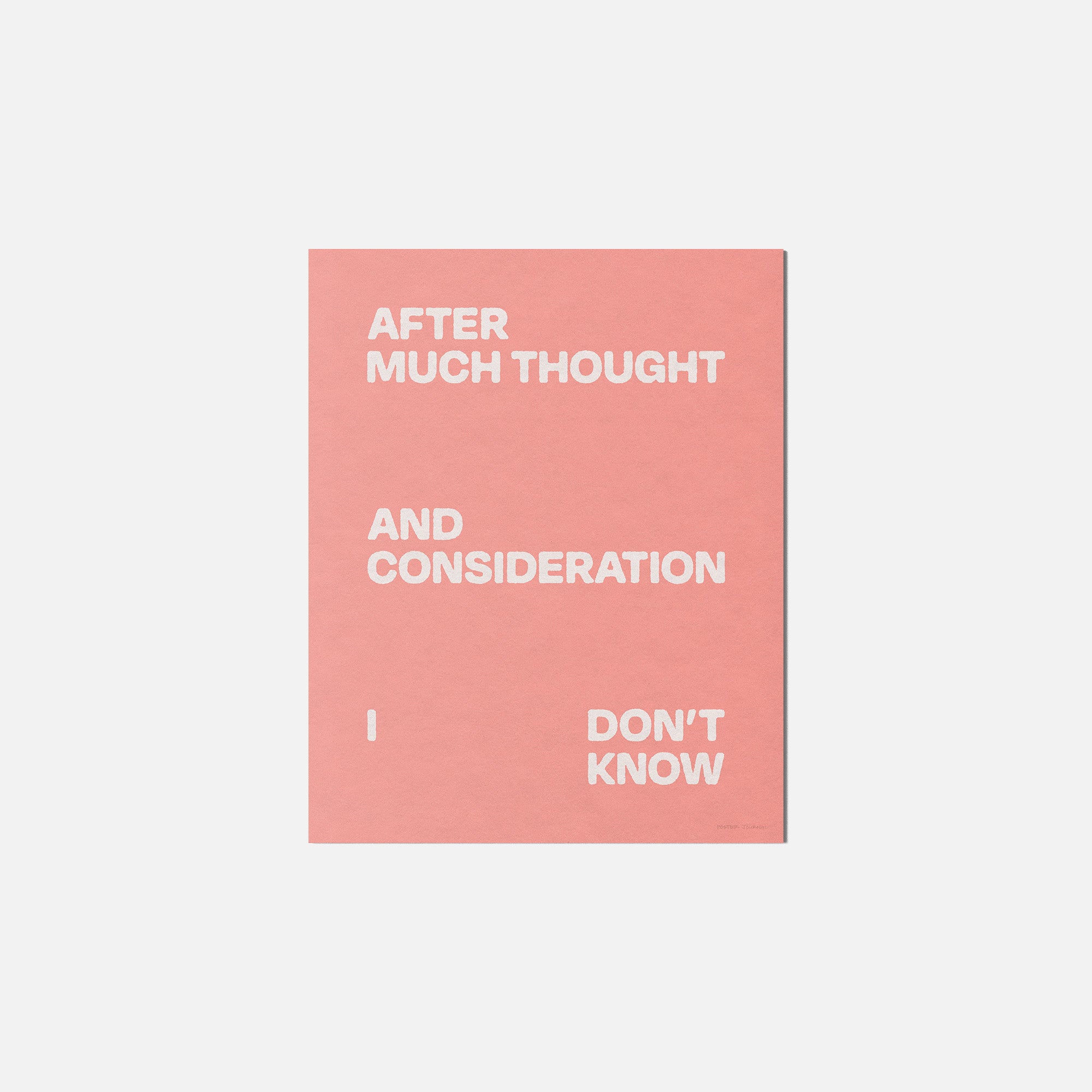 CONSIDERATION PRINT