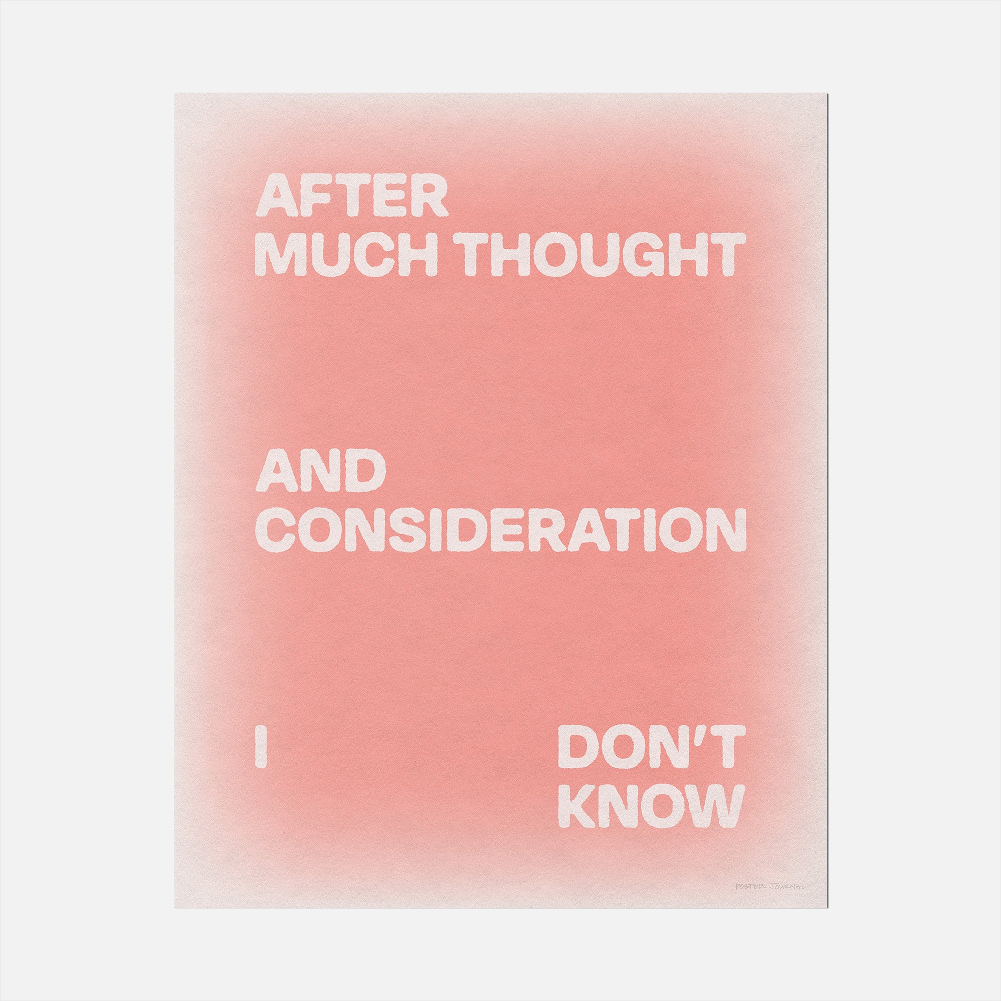 CONSIDERATION PRINT