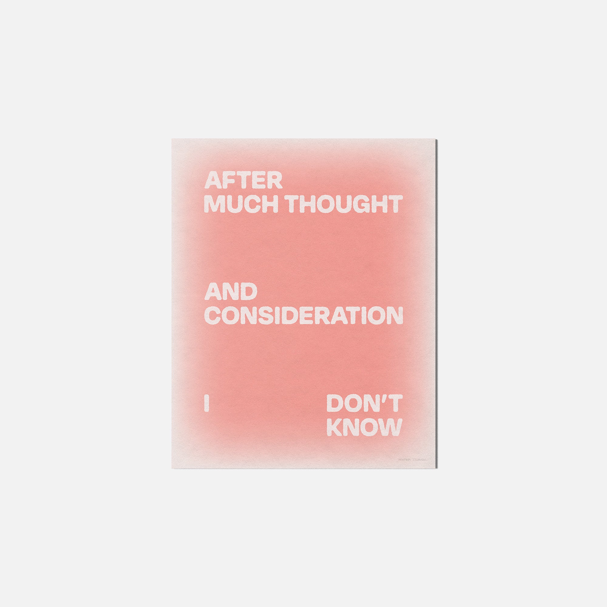 CONSIDERATION PRINT