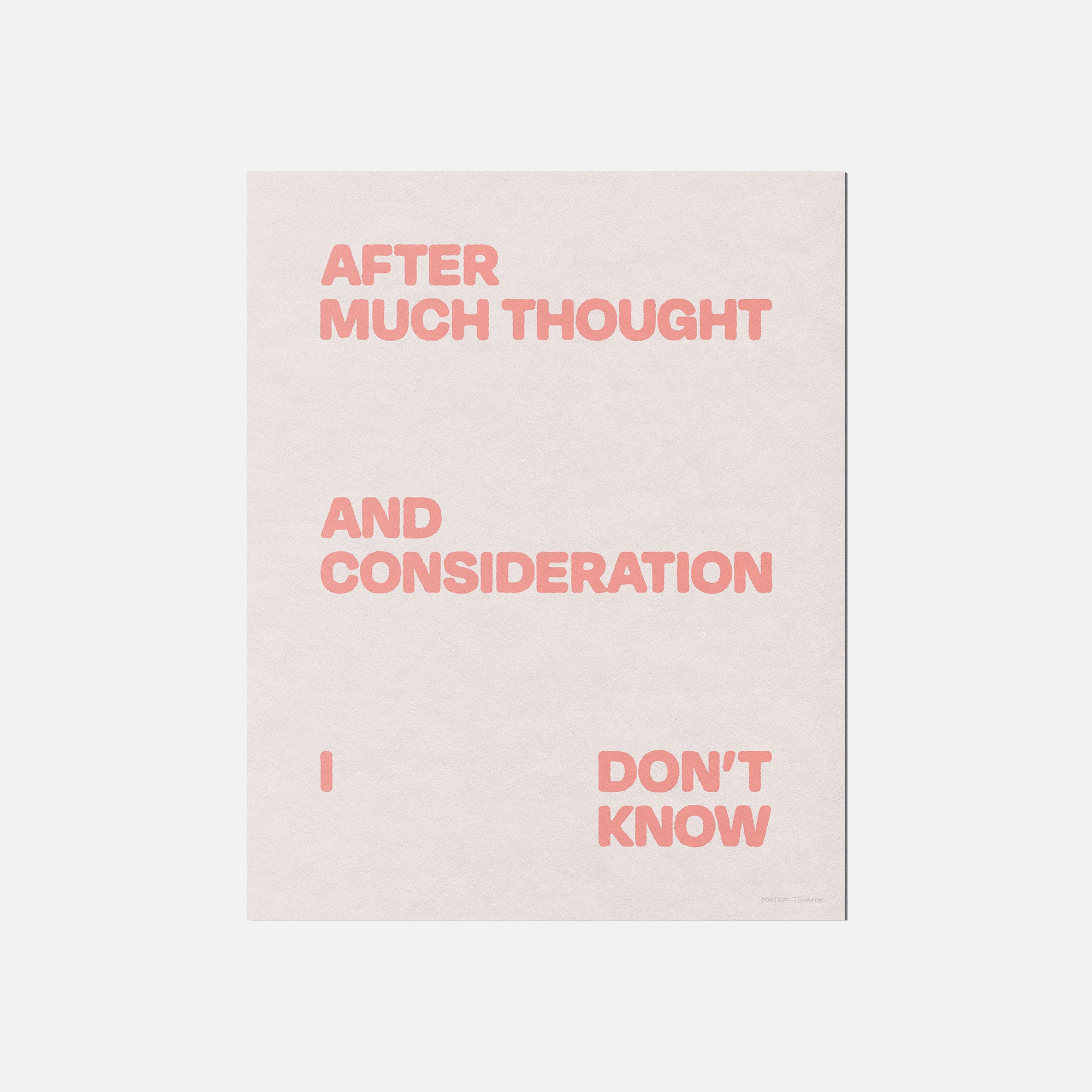 CONSIDERATION PRINT