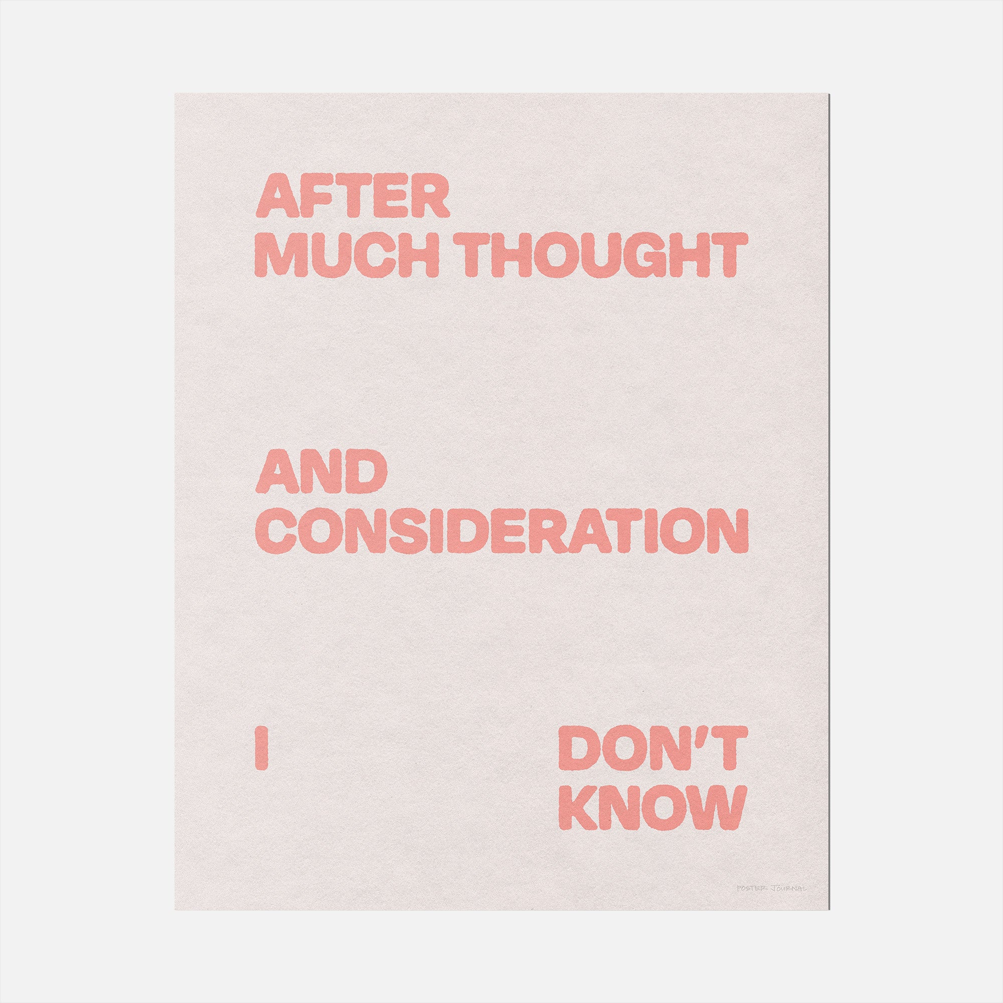 CONSIDERATION PRINT