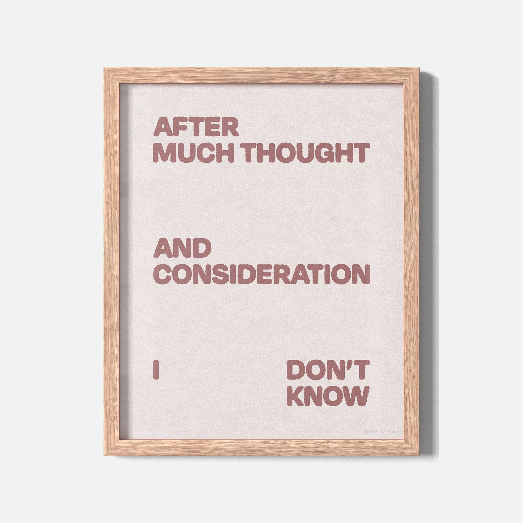 CONSIDERATION PRINT