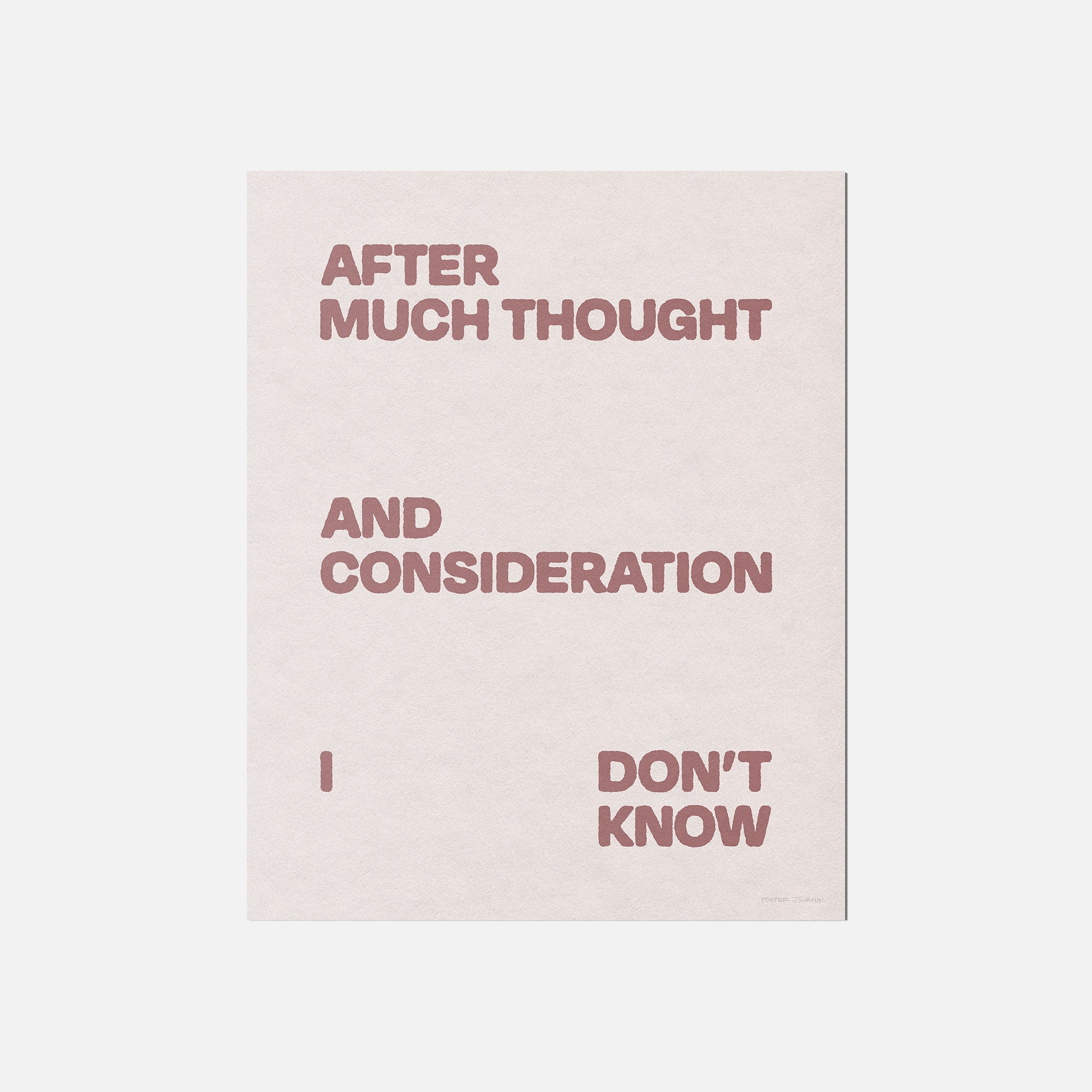 CONSIDERATION PRINT