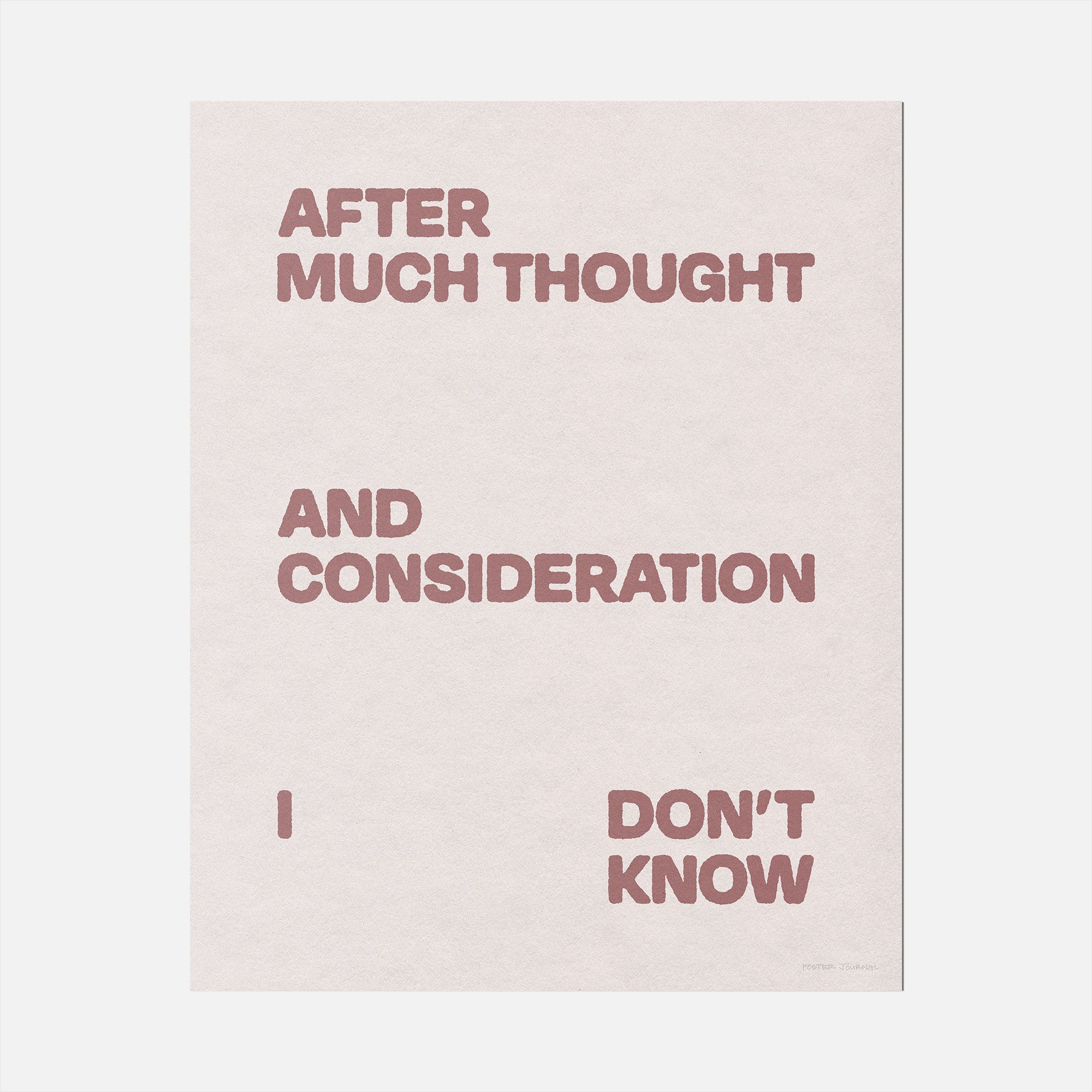 CONSIDERATION PRINT