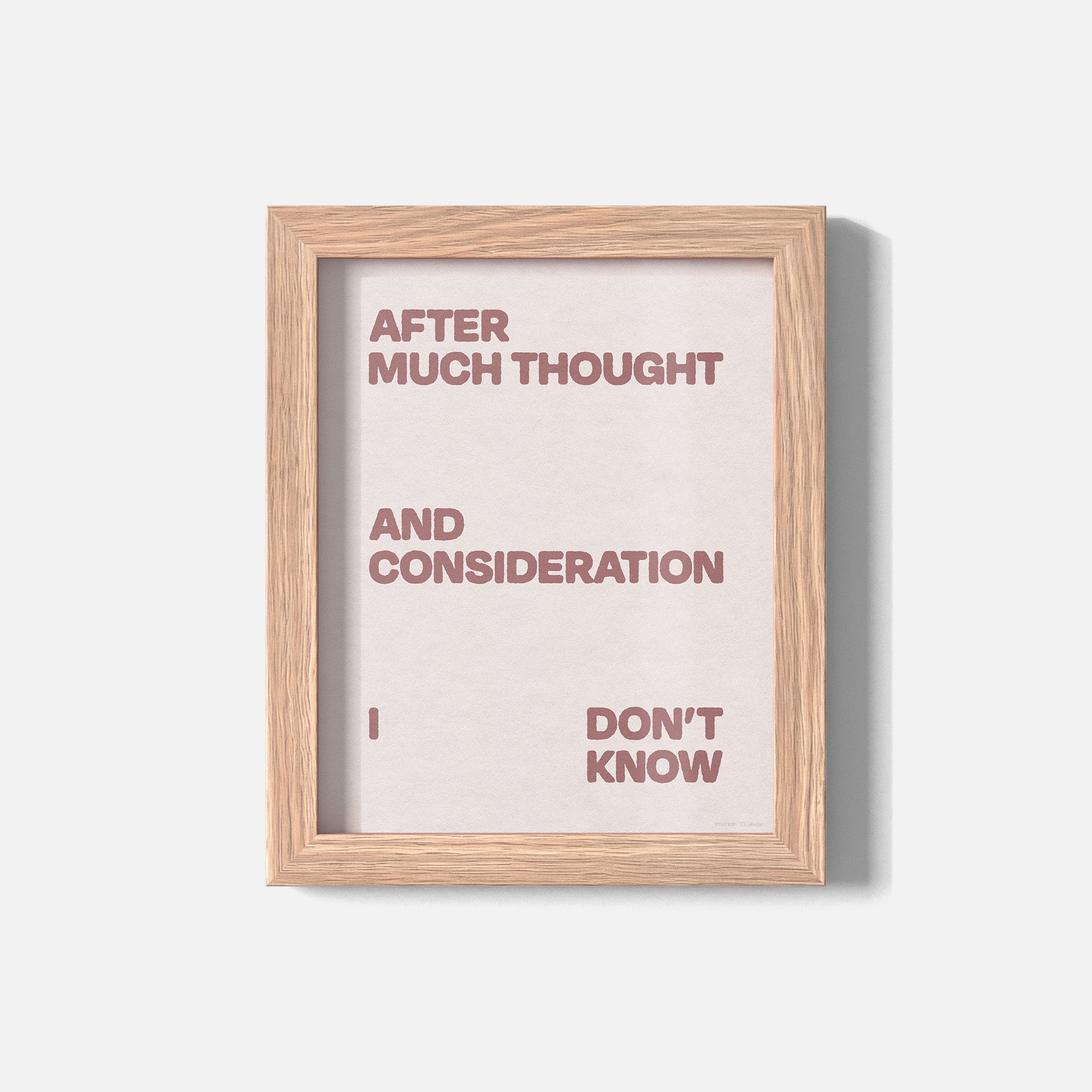 CONSIDERATION PRINT