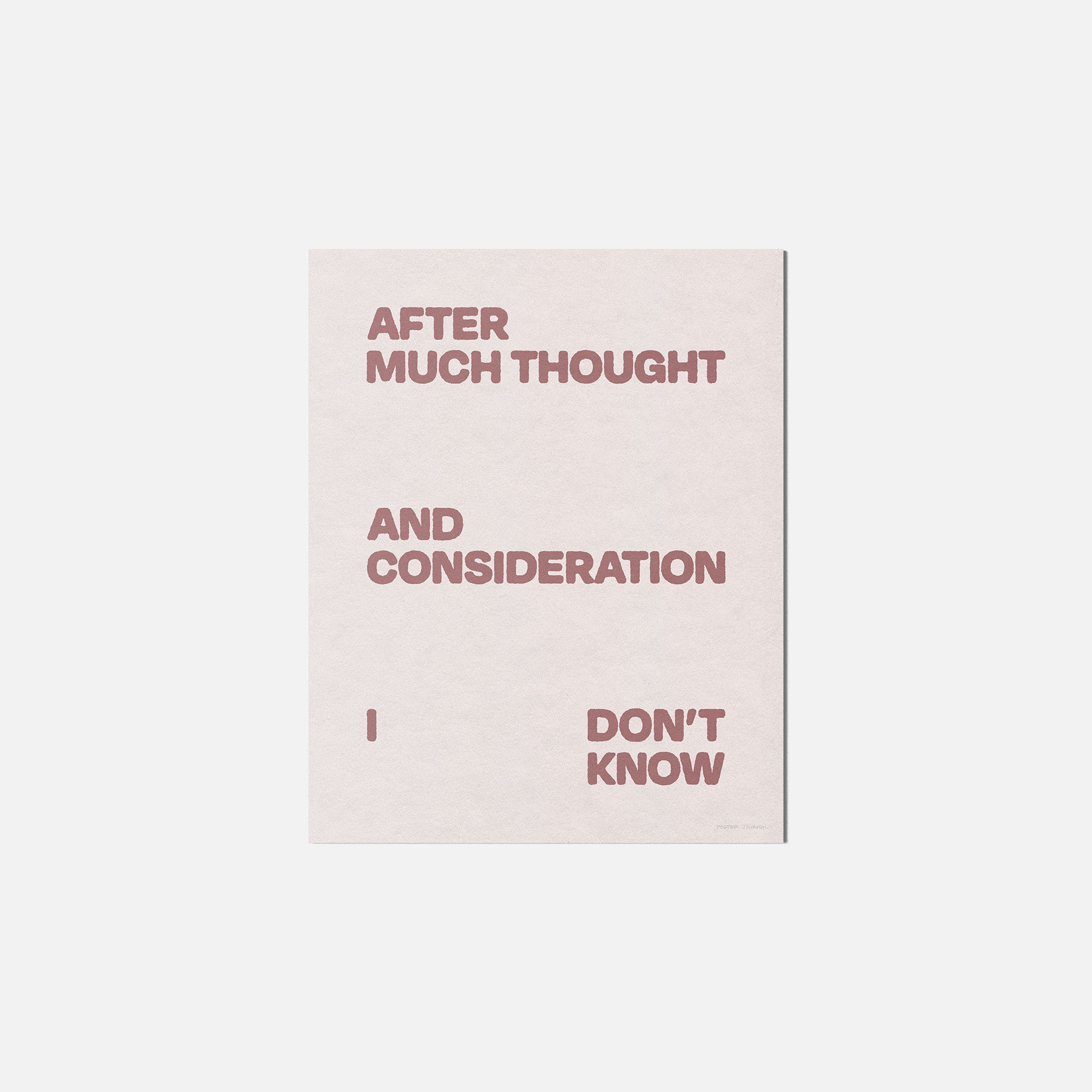 CONSIDERATION PRINT