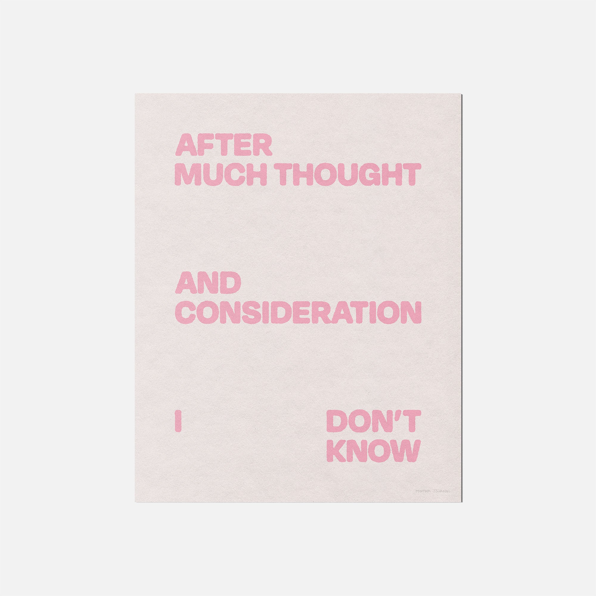 CONSIDERATION PRINT