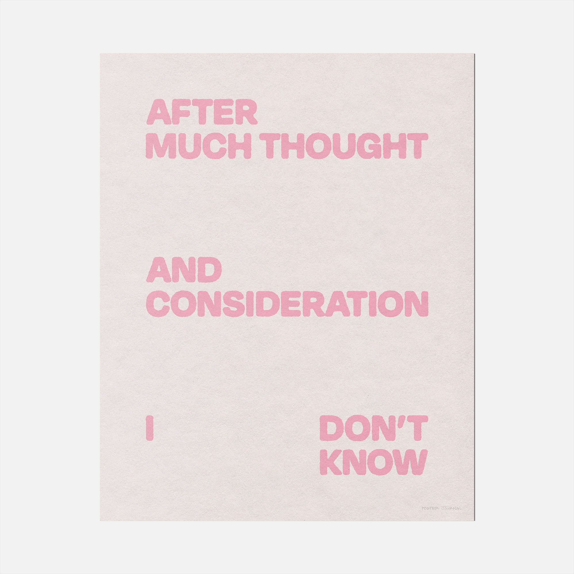 CONSIDERATION PRINT