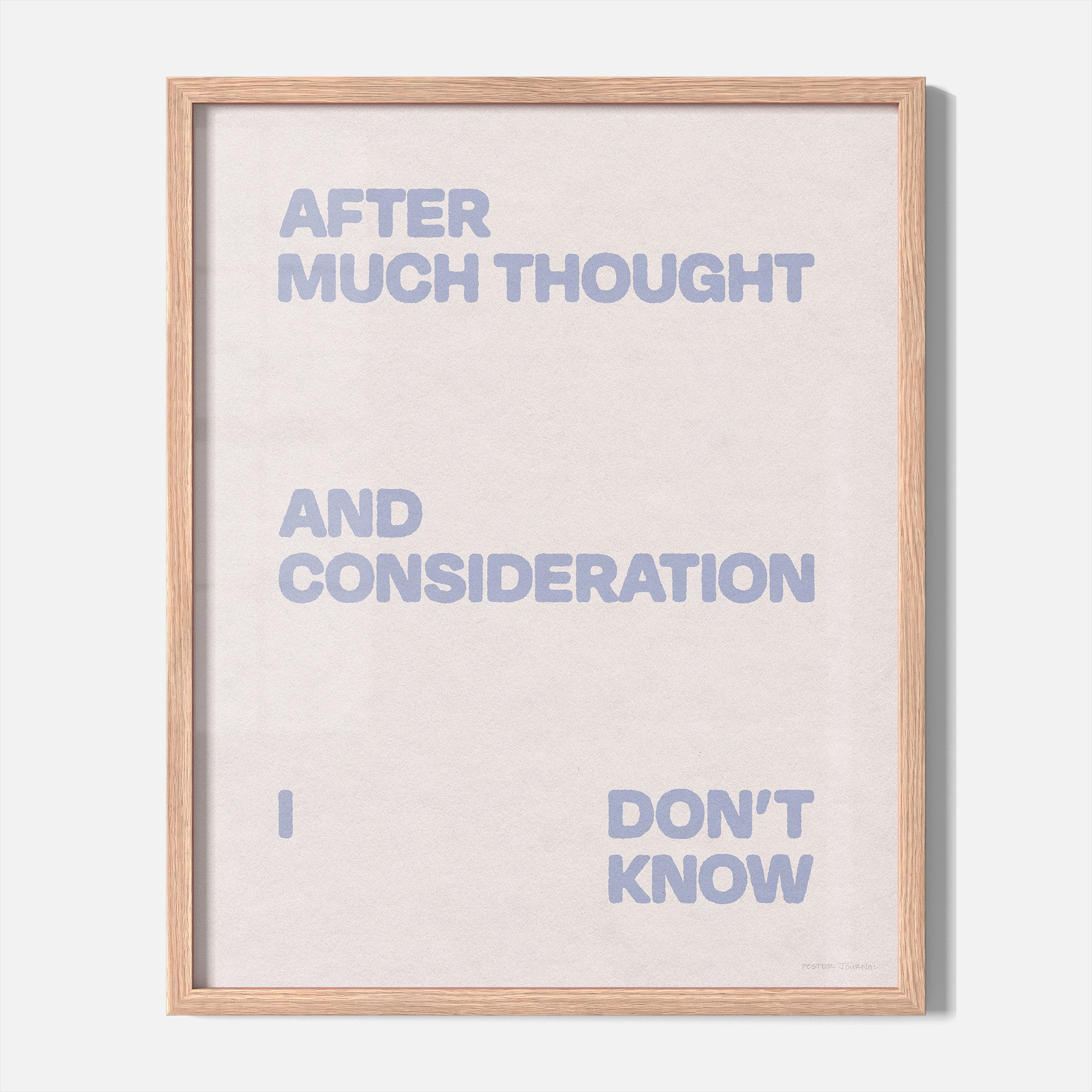 CONSIDERATION PRINT