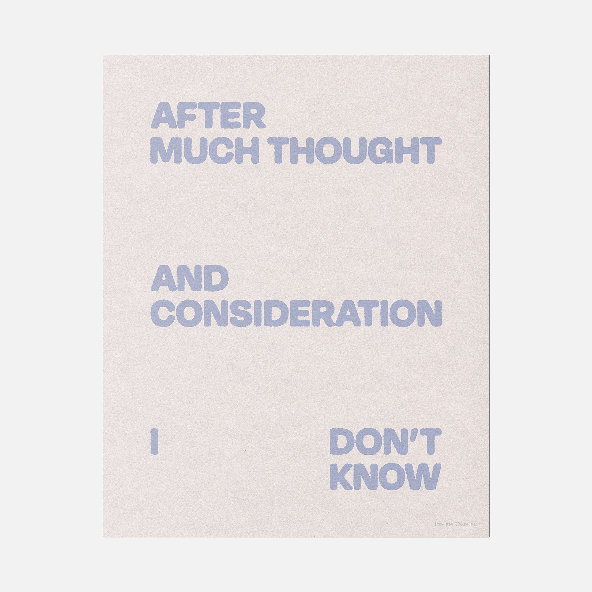 CONSIDERATION PRINT