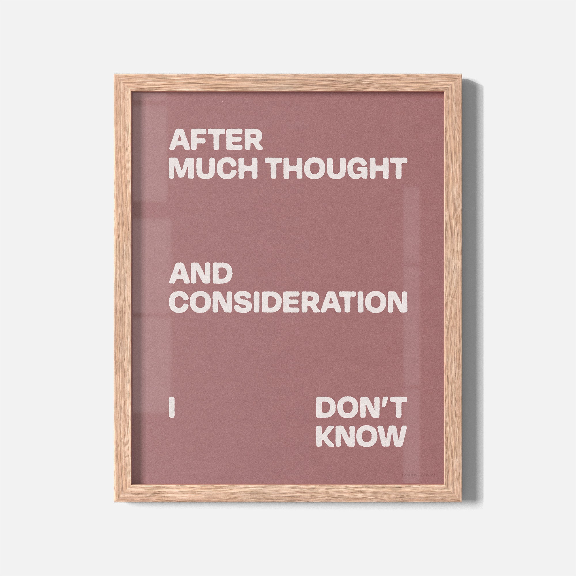 CONSIDERATION PRINT