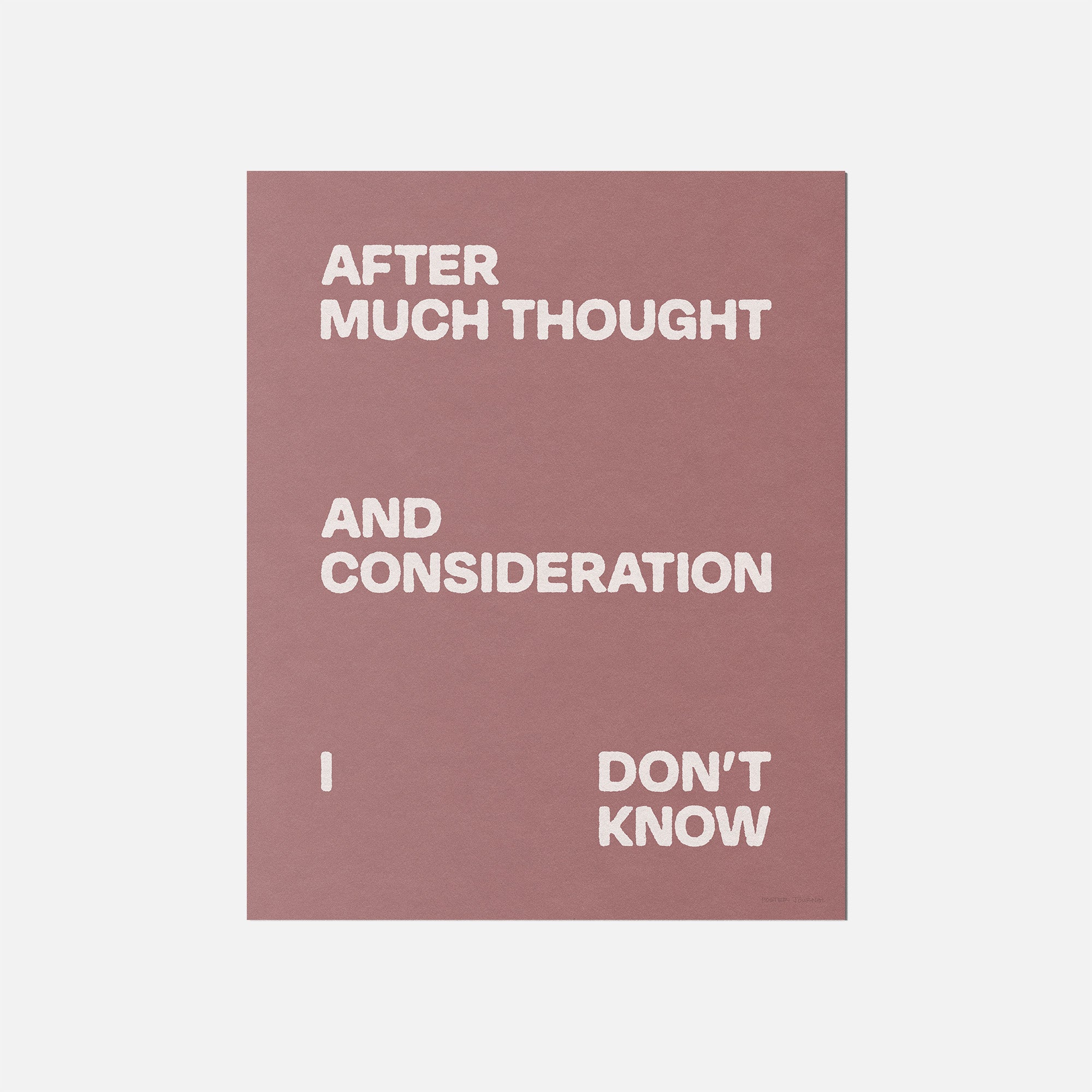 CONSIDERATION PRINT