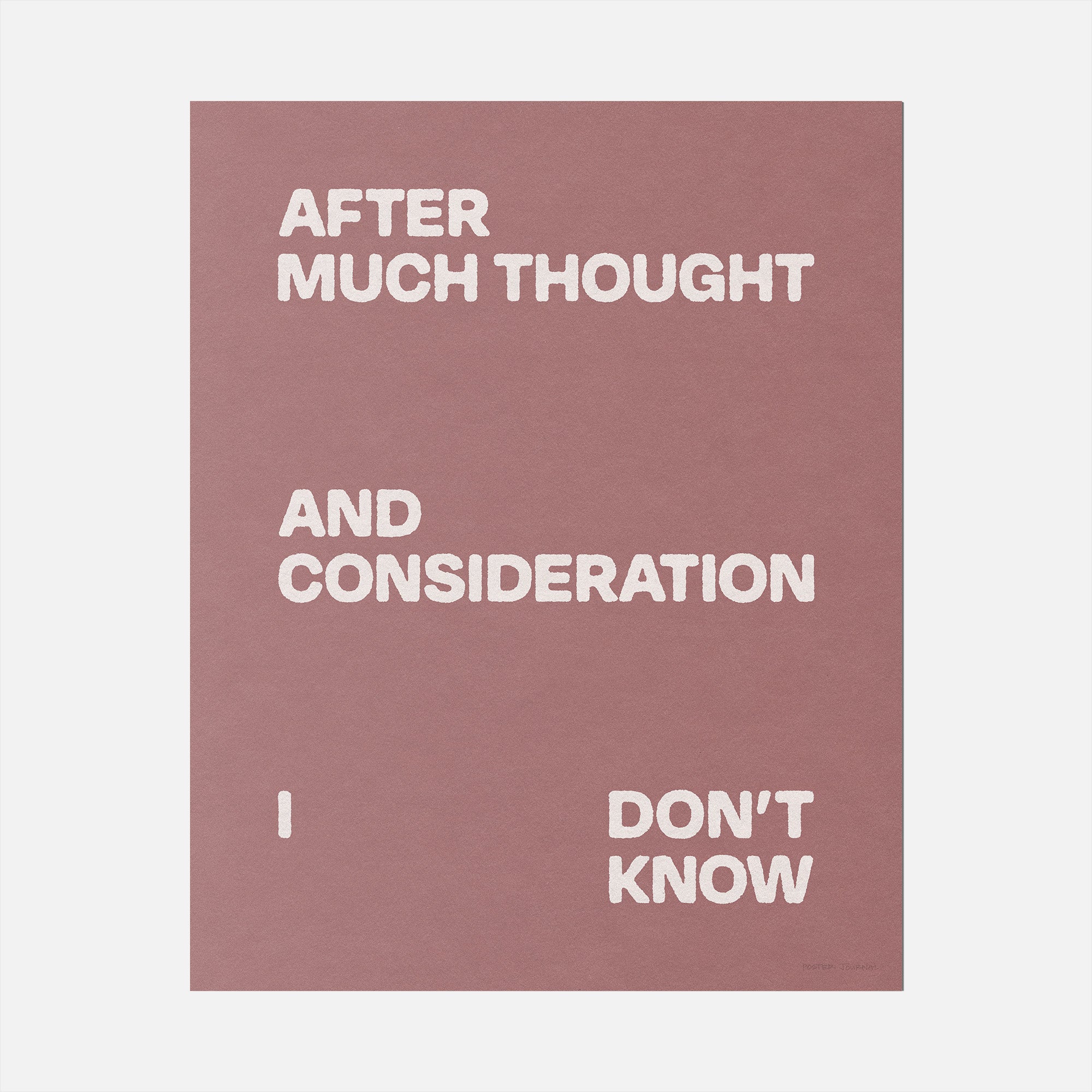 CONSIDERATION PRINT