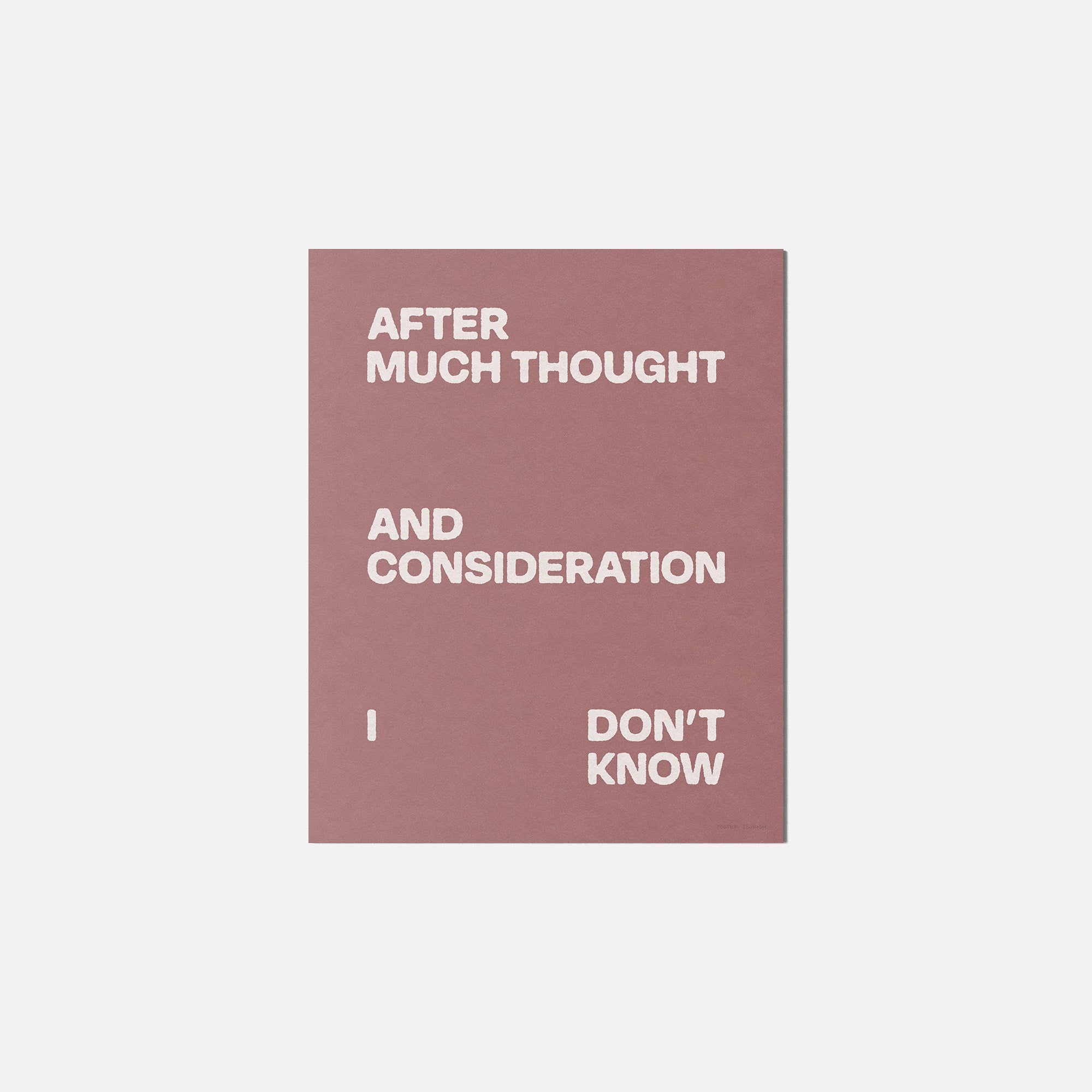 CONSIDERATION PRINT
