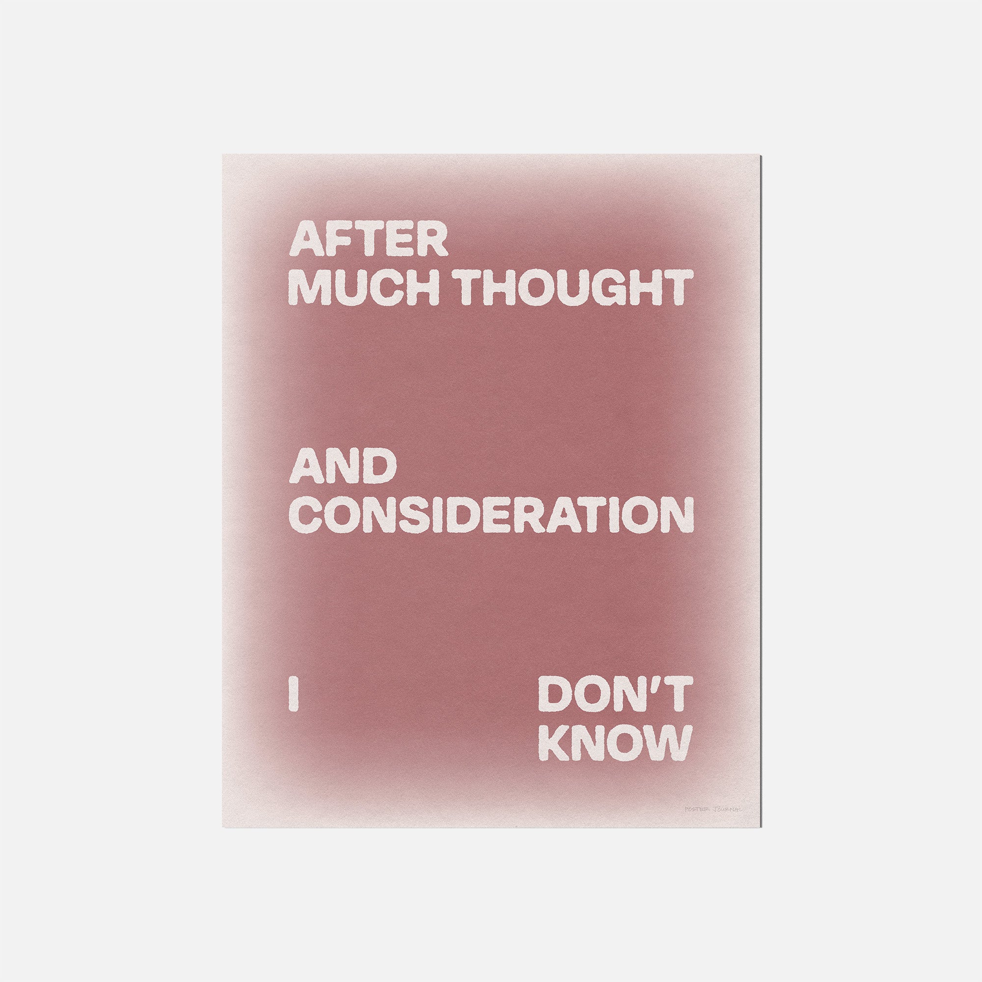 CONSIDERATION PRINT