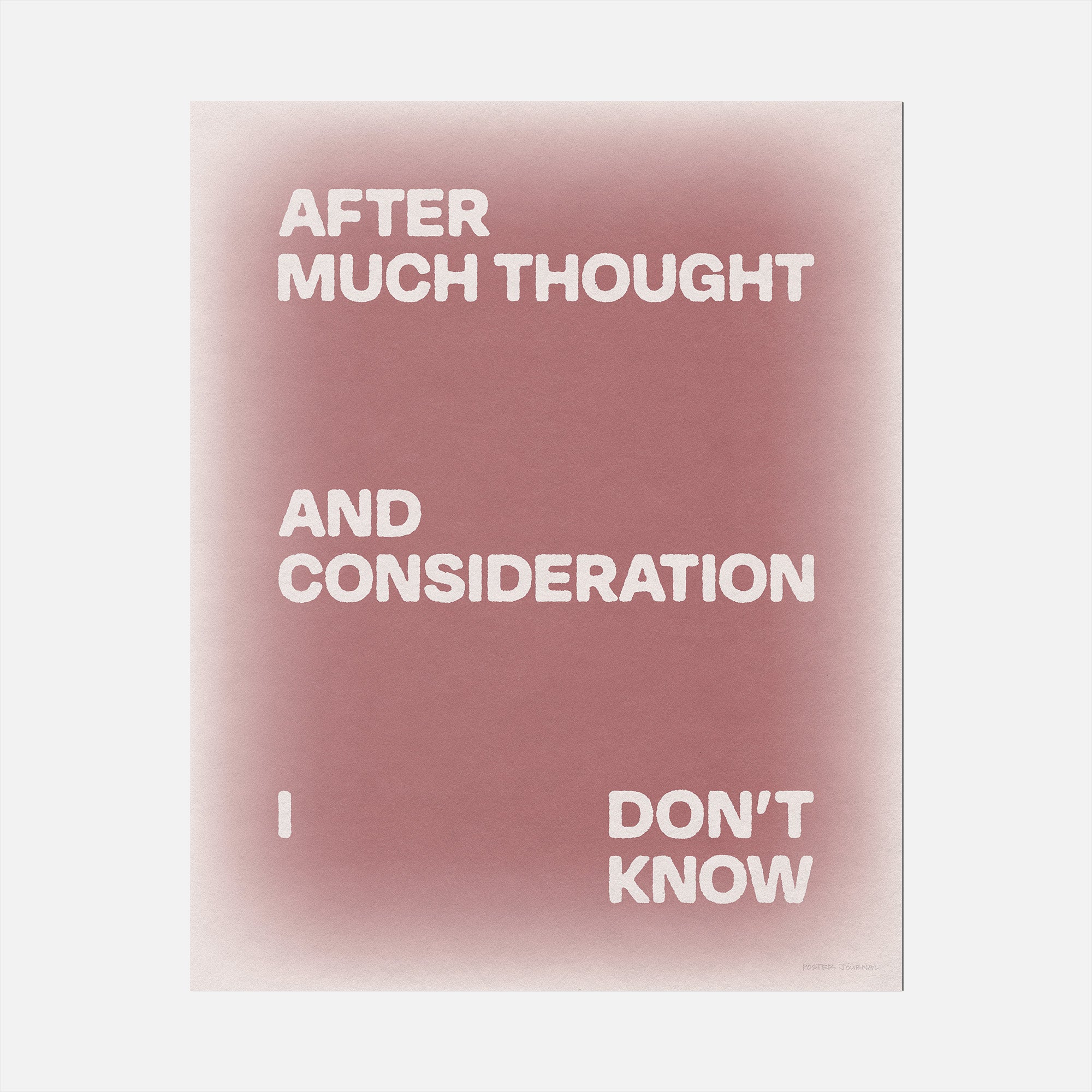CONSIDERATION PRINT