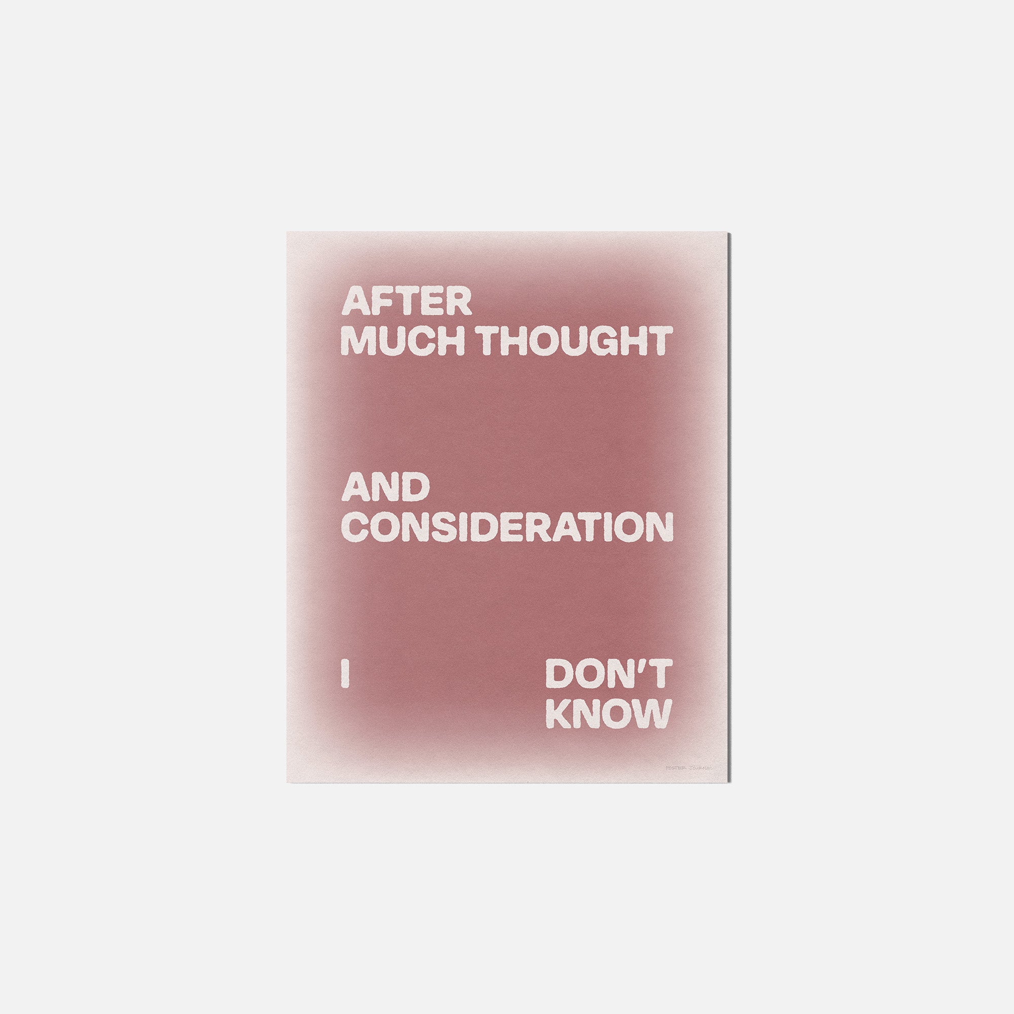 CONSIDERATION PRINT