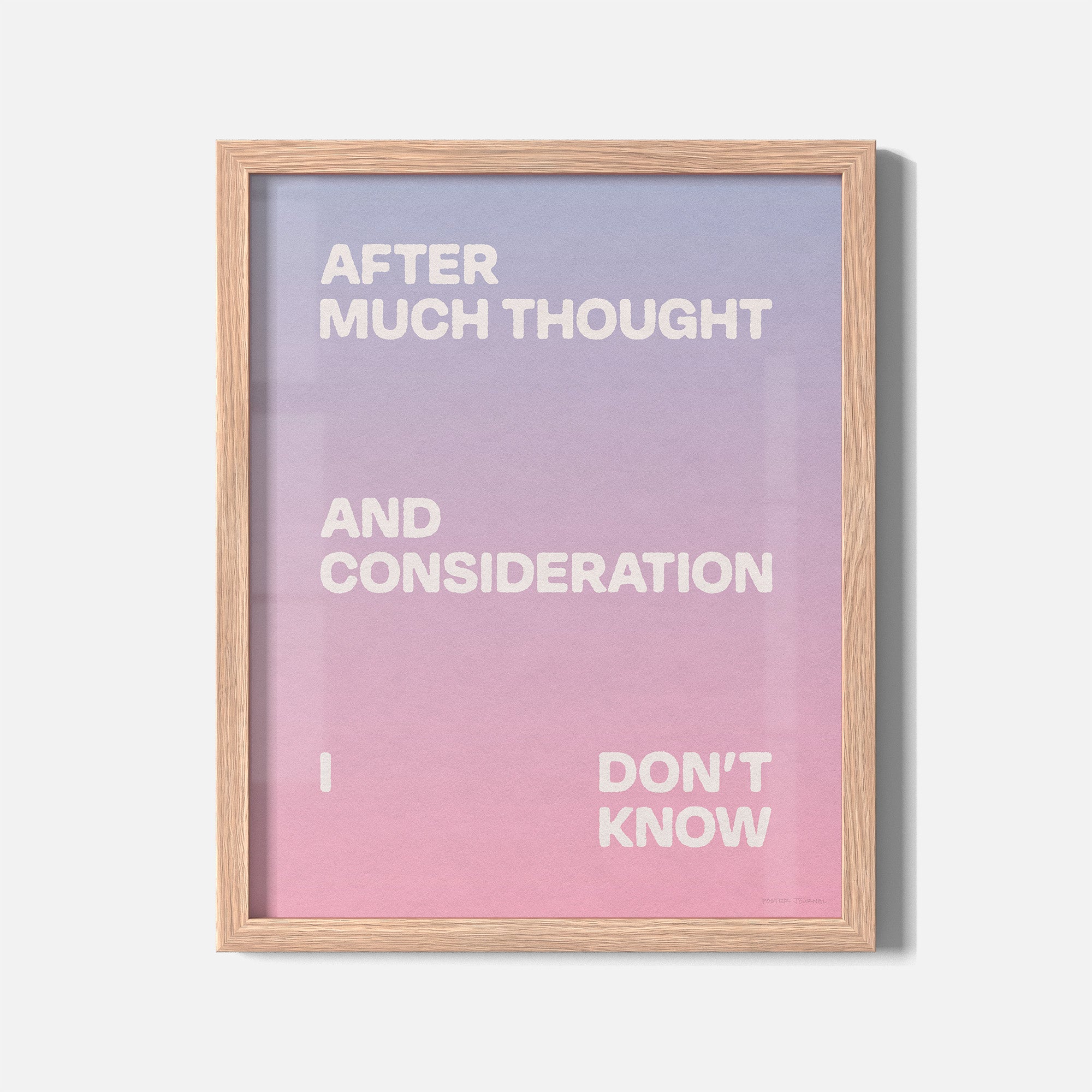 CONSIDERATION PRINT
