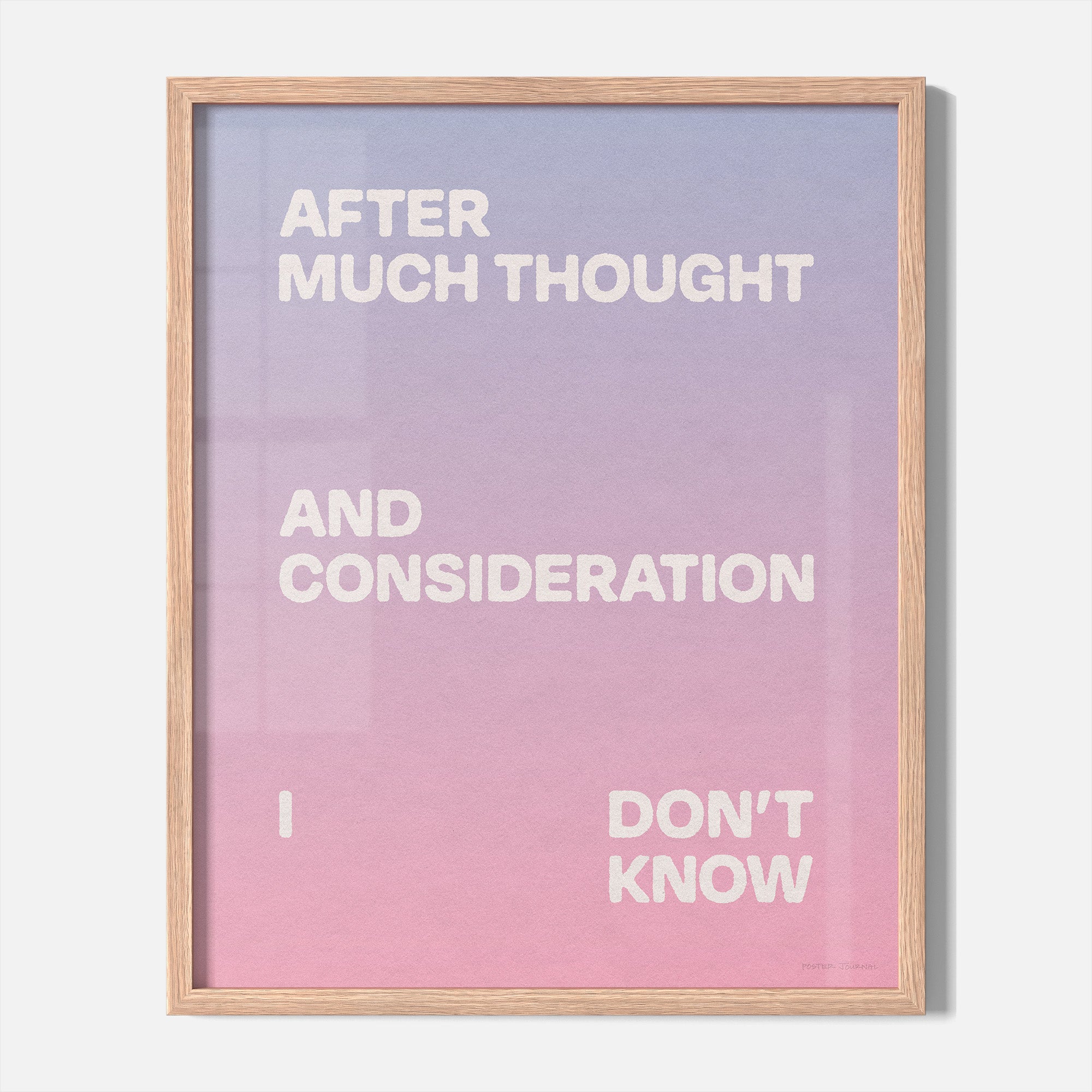 CONSIDERATION PRINT