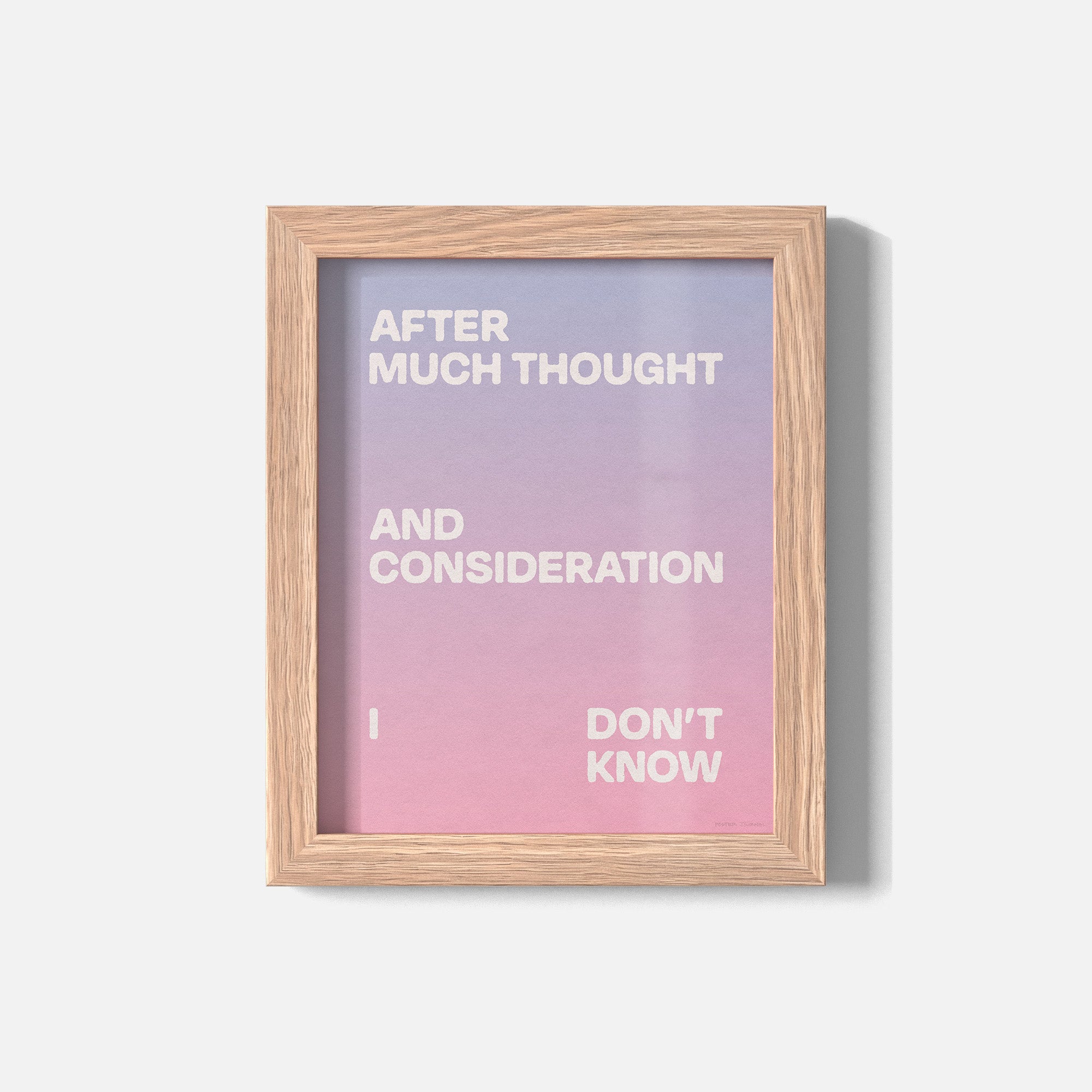 CONSIDERATION PRINT