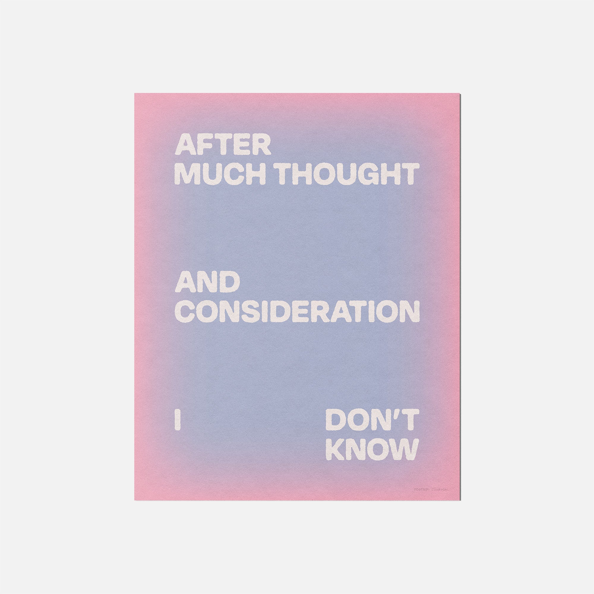 CONSIDERATION PRINT