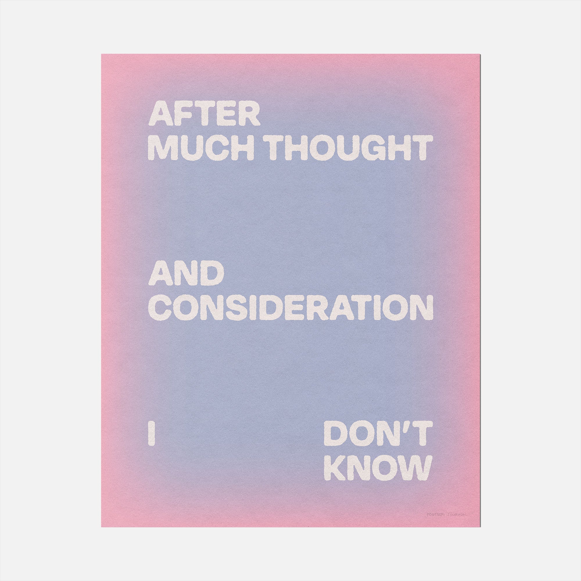 CONSIDERATION PRINT