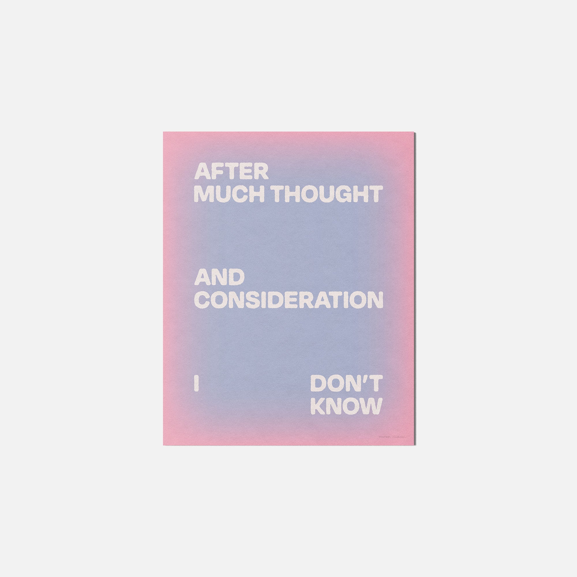 CONSIDERATION PRINT