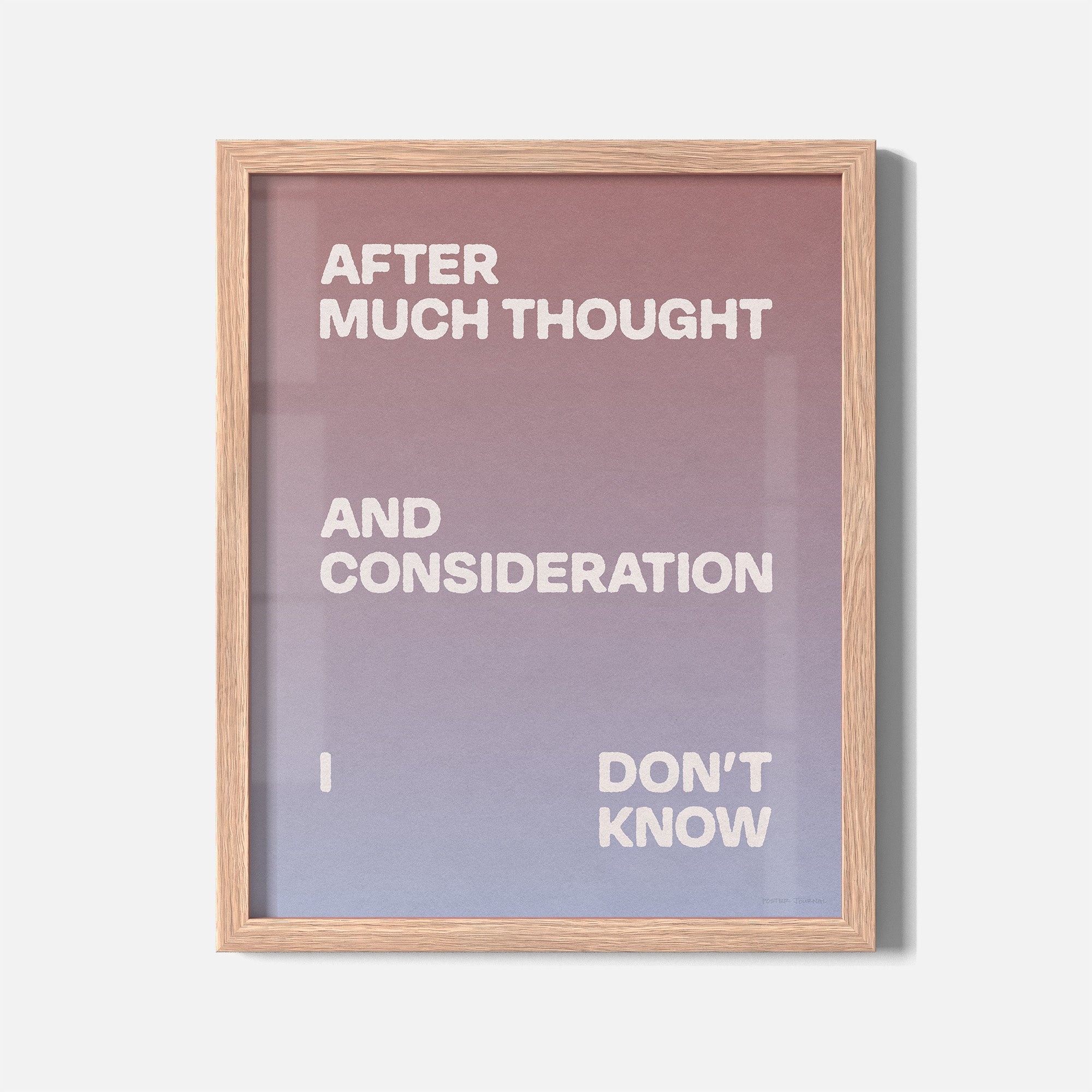 CONSIDERATION PRINT