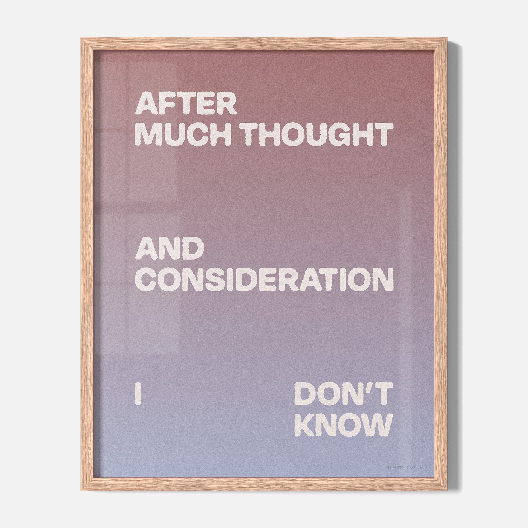 CONSIDERATION PRINT