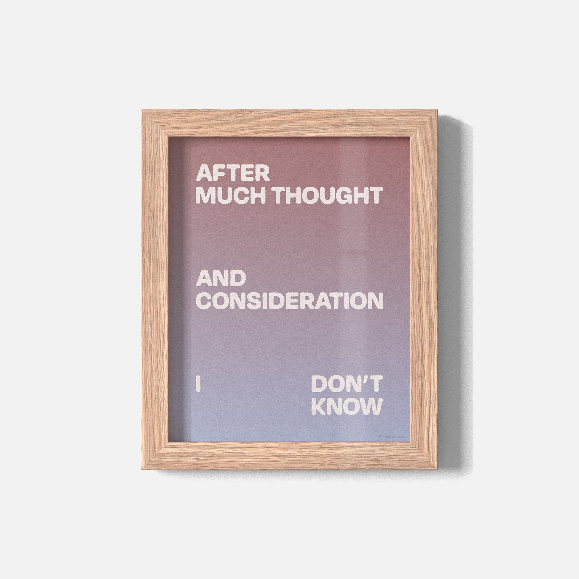 CONSIDERATION PRINT