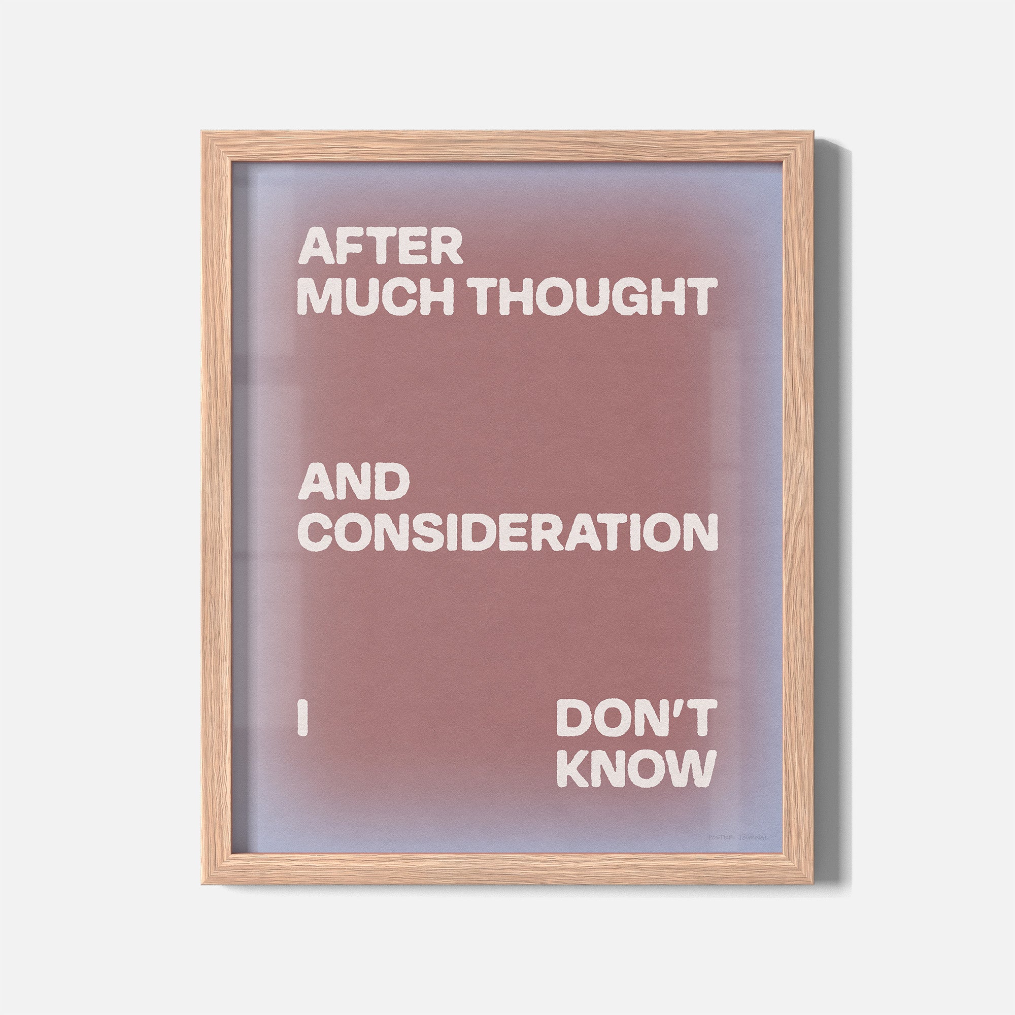 CONSIDERATION PRINT