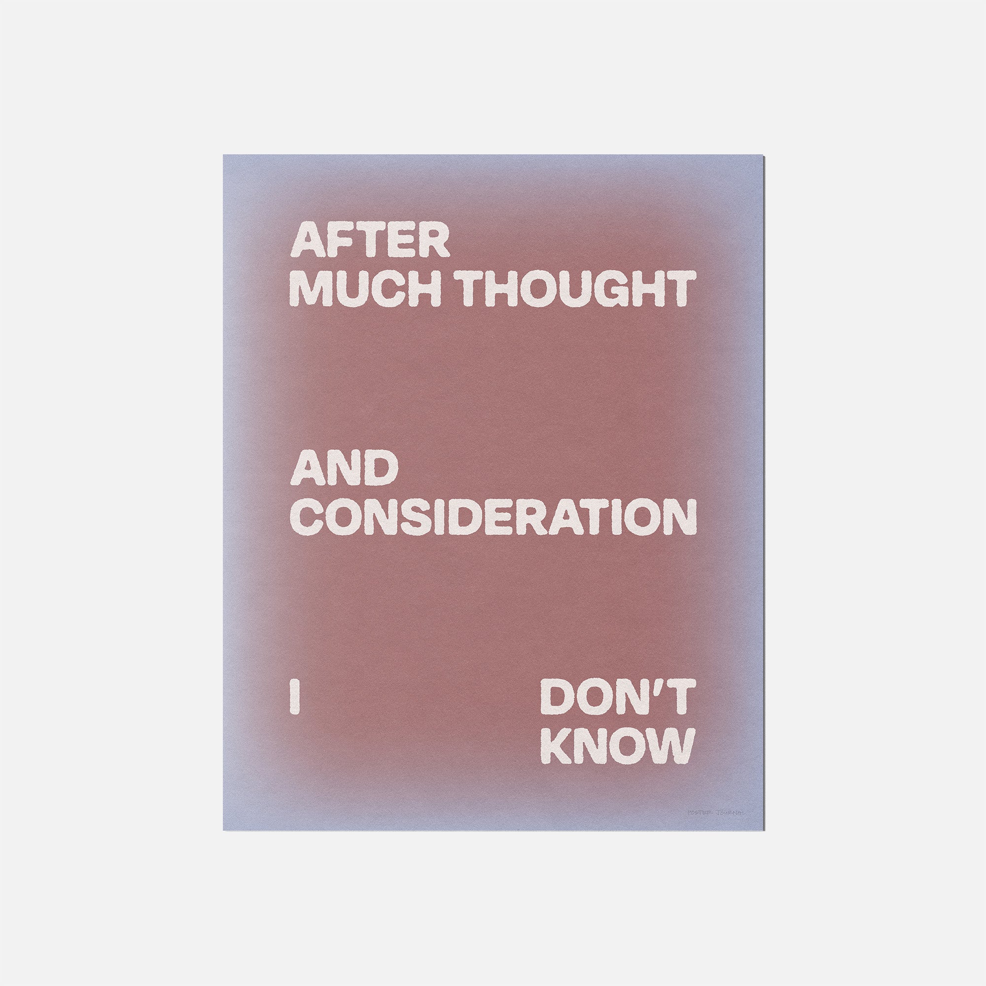 CONSIDERATION PRINT